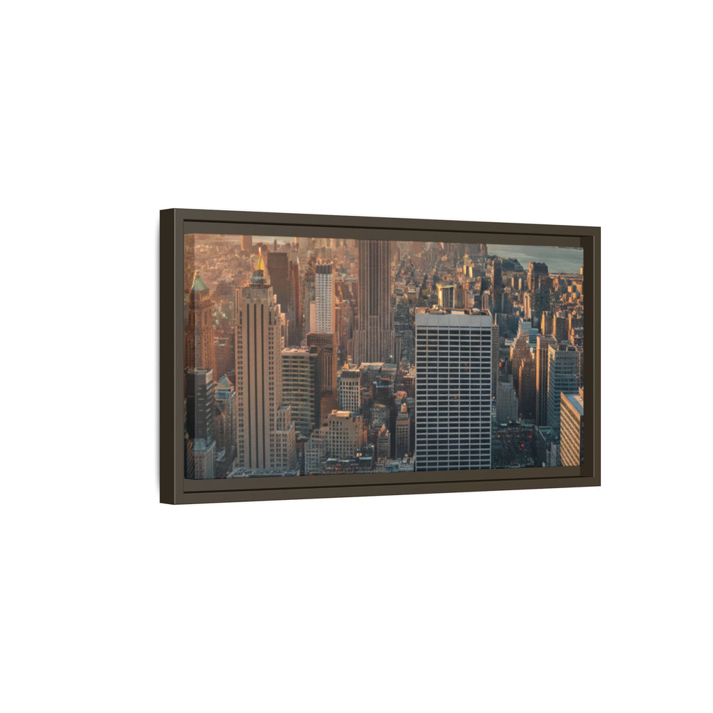 New York City Skyline at Sunset - Framed Art