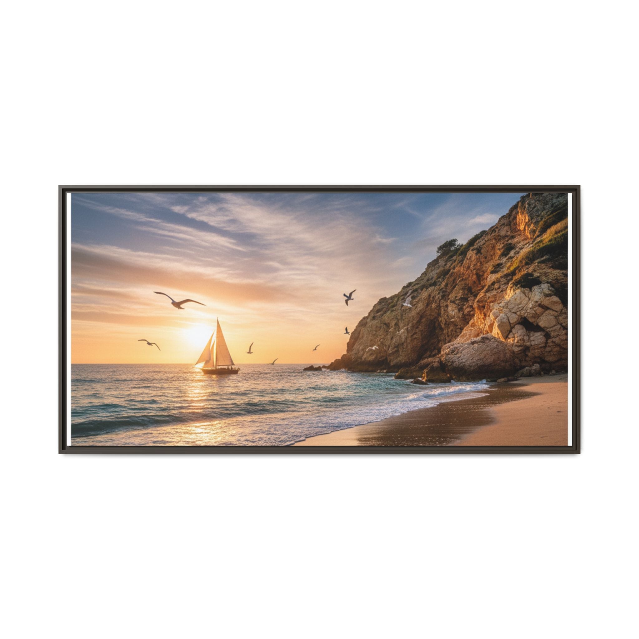 Sunset Sail Beach Landscape - Stunning Image!