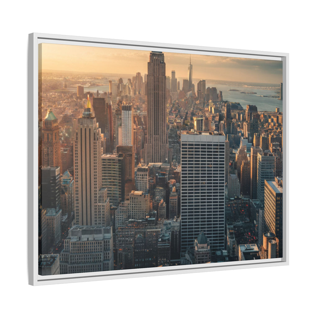New York City Skyline at Sunset - Framed Art