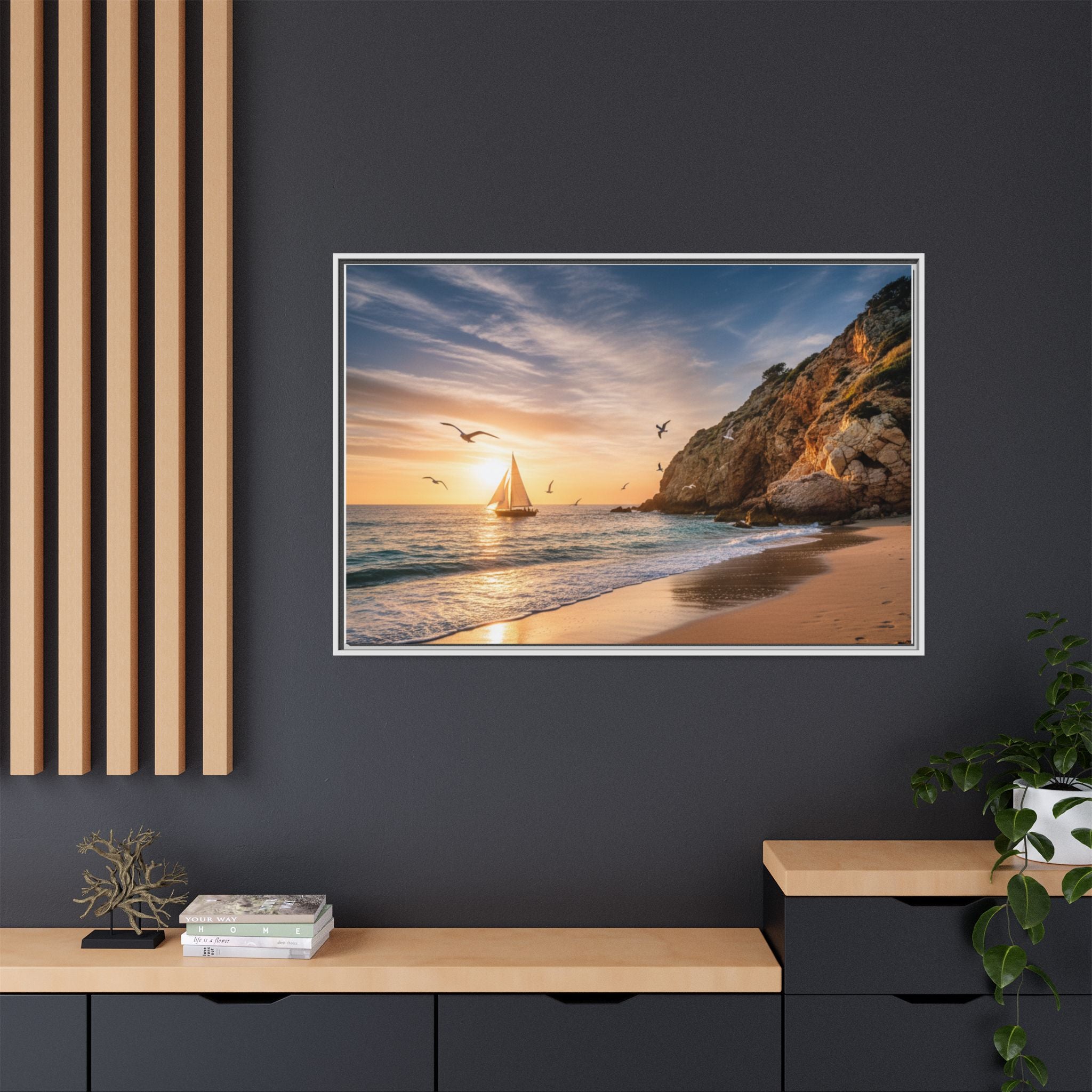 Sunset Sail Beach Landscape - Stunning Image!