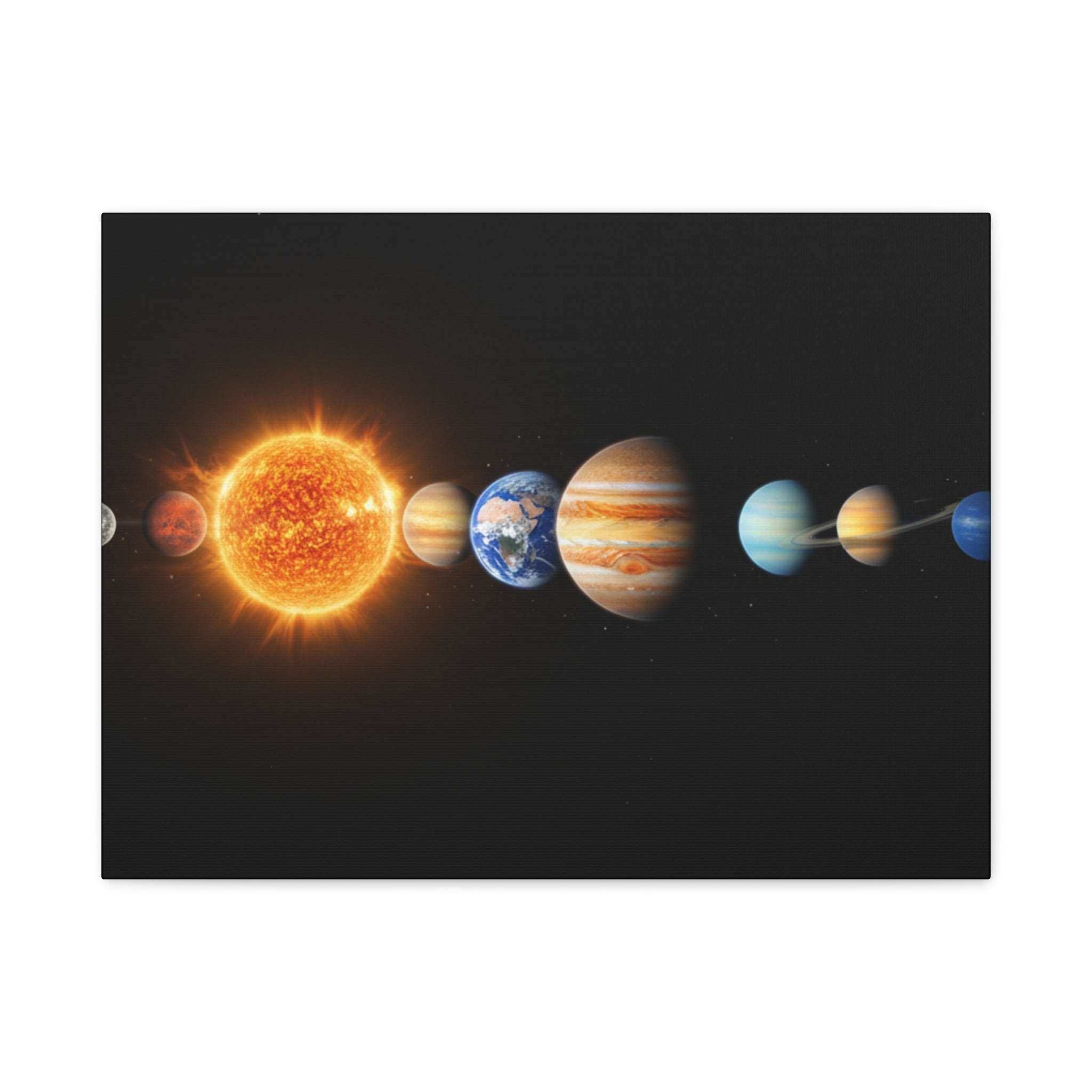 Solar System Stunning Canvas Print — Jaw-Dropping Space Wall Art