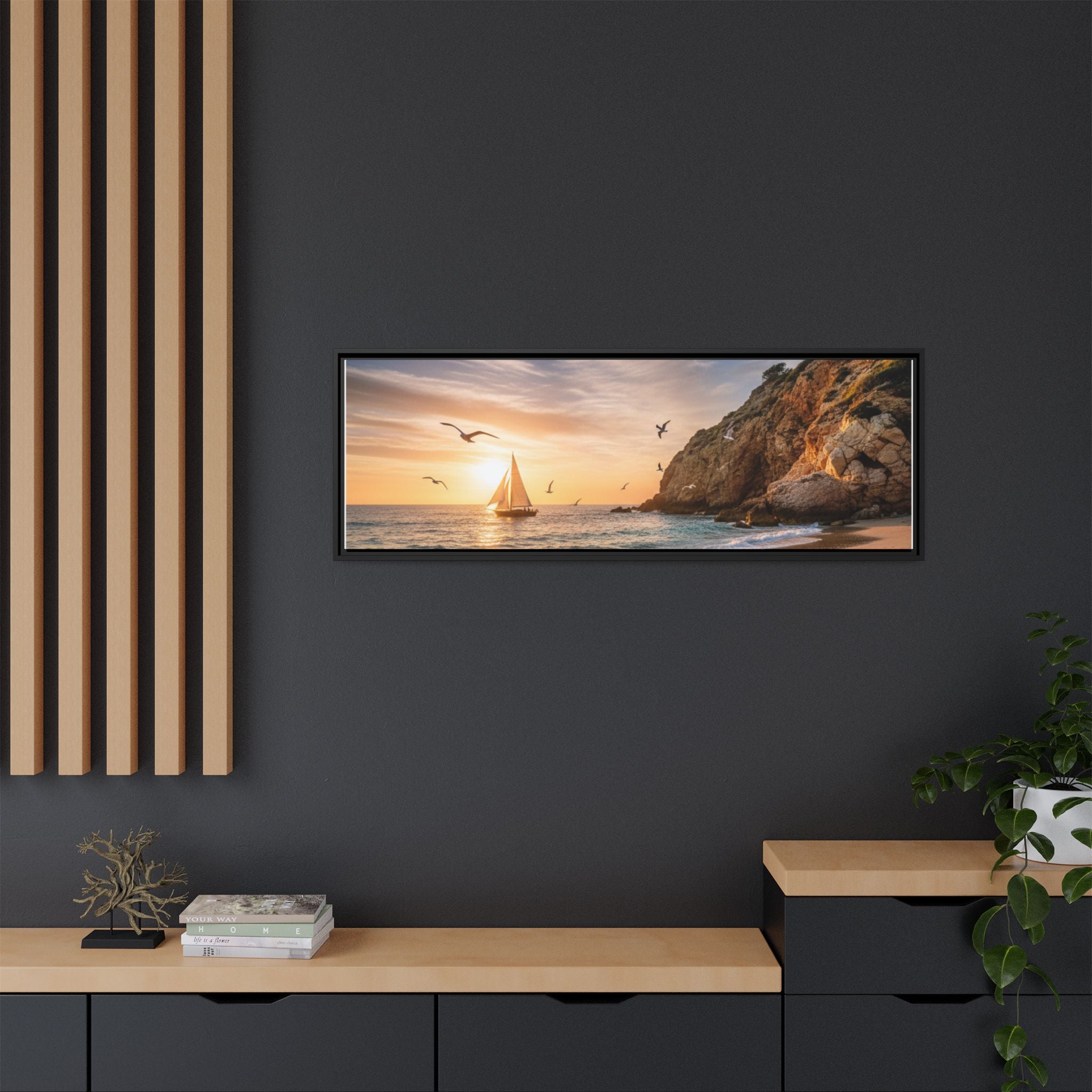 Sunset Sail Beach Landscape - Stunning Image!