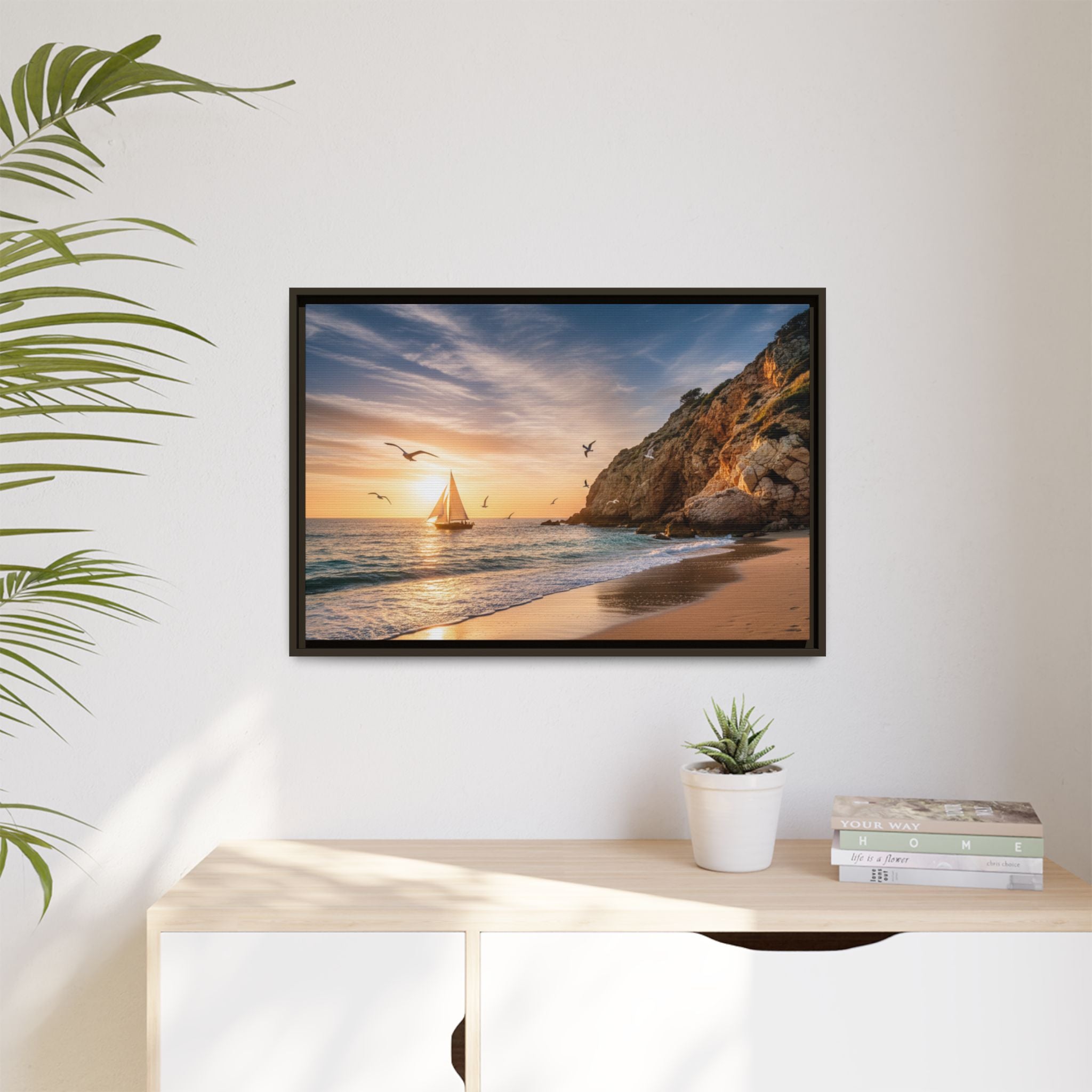 Sunset Sail Beach Landscape - Stunning Image!