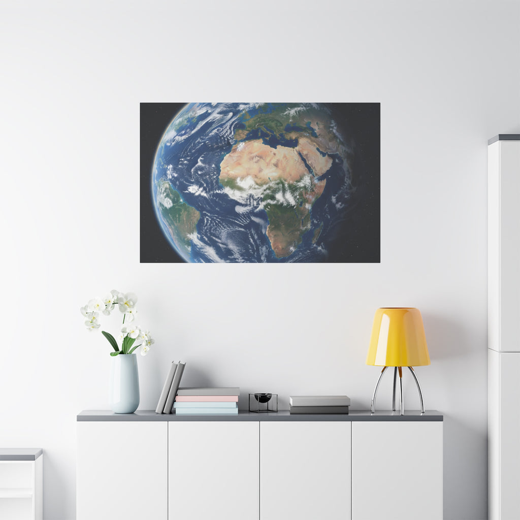 Earth from Space Stunning Image — Planet Globe Wall Art, Africa View