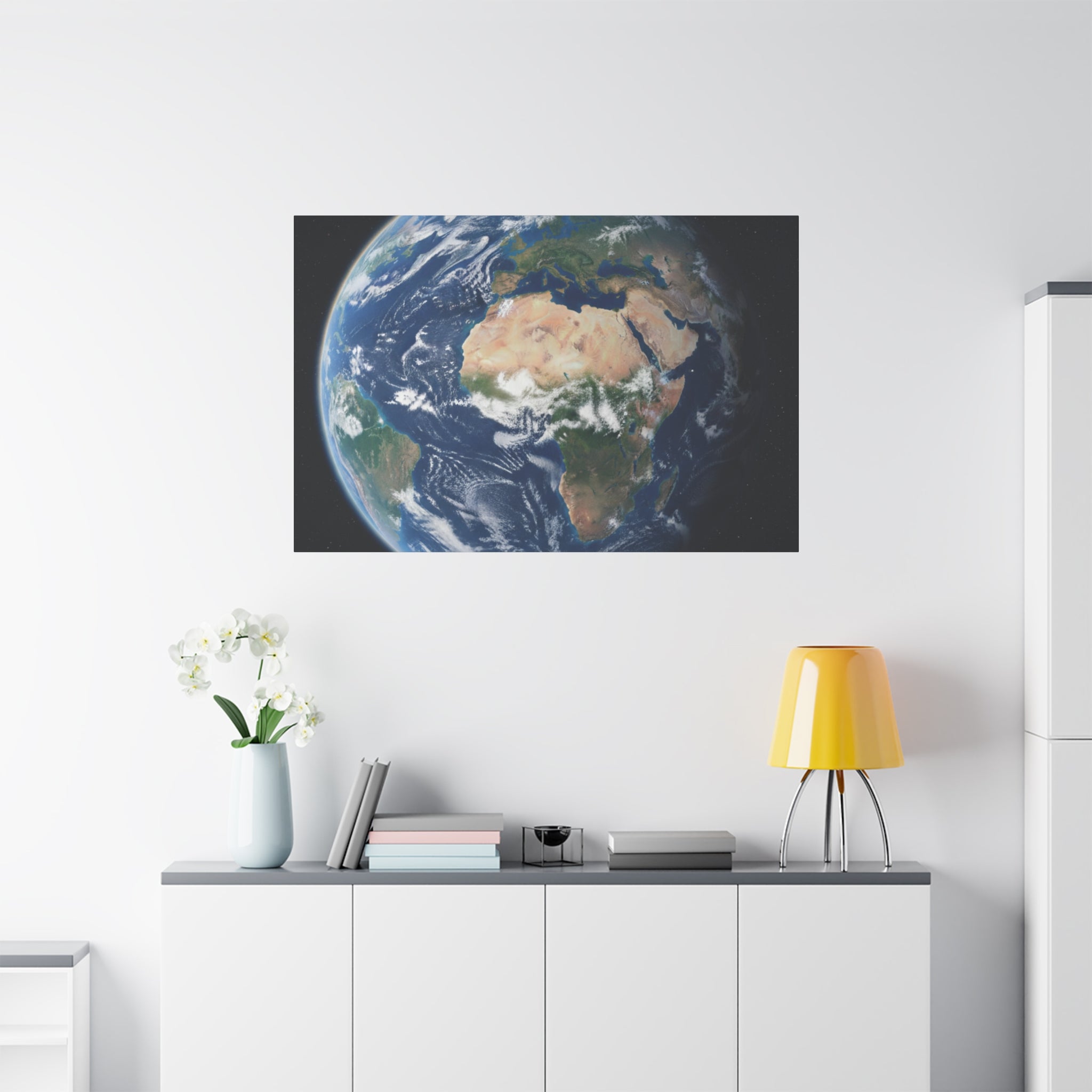 Earth from Space Stunning Image — Planet Globe Wall Art, Africa View