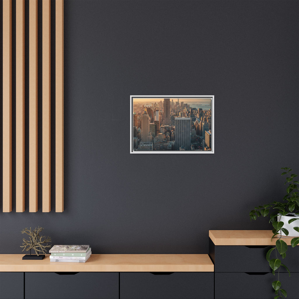 New York City Skyline at Sunset - Framed Art