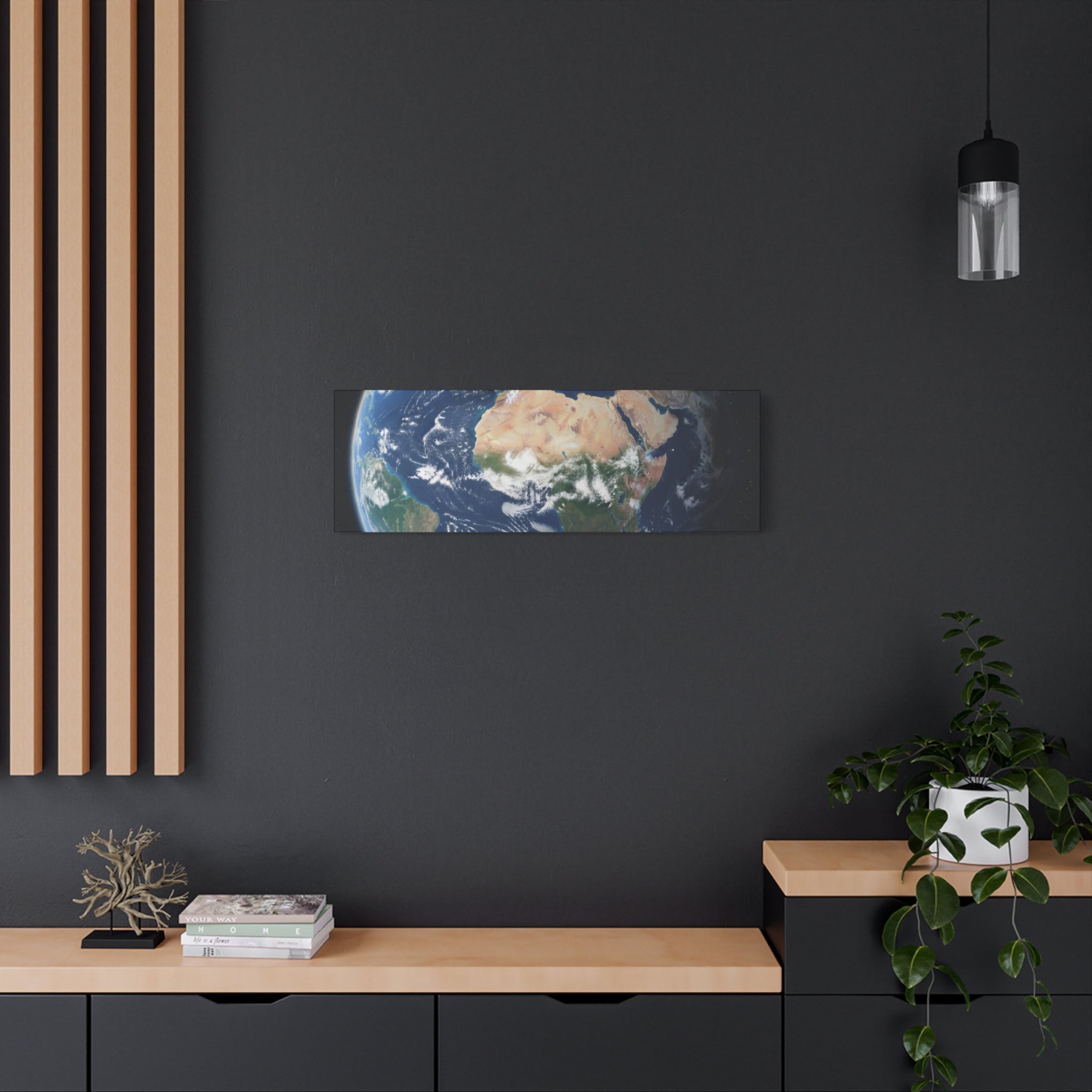 Earth from Space Stunning Image — Planet Globe Wall Art, Africa View