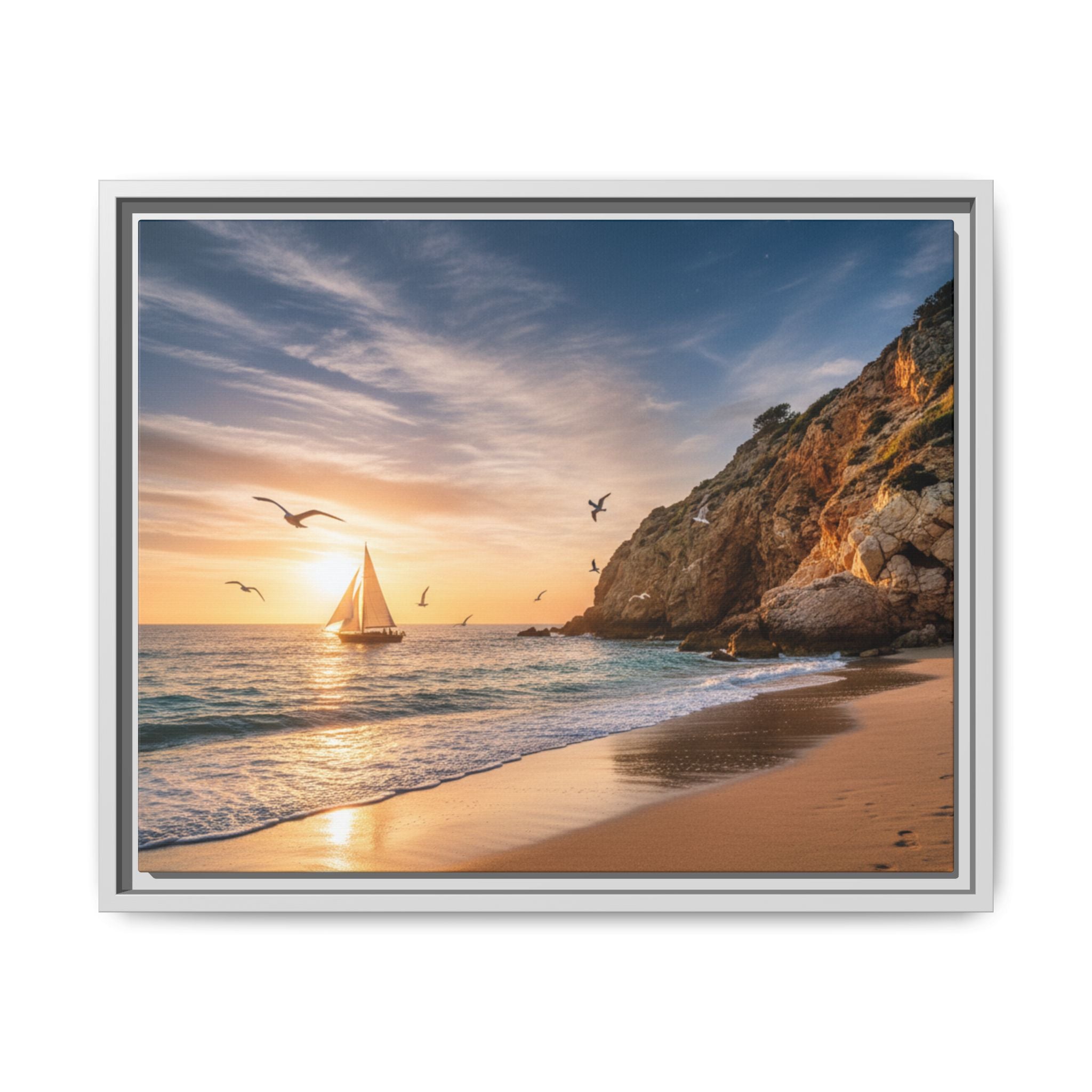 Sunset Sail Beach Landscape - Stunning Image!