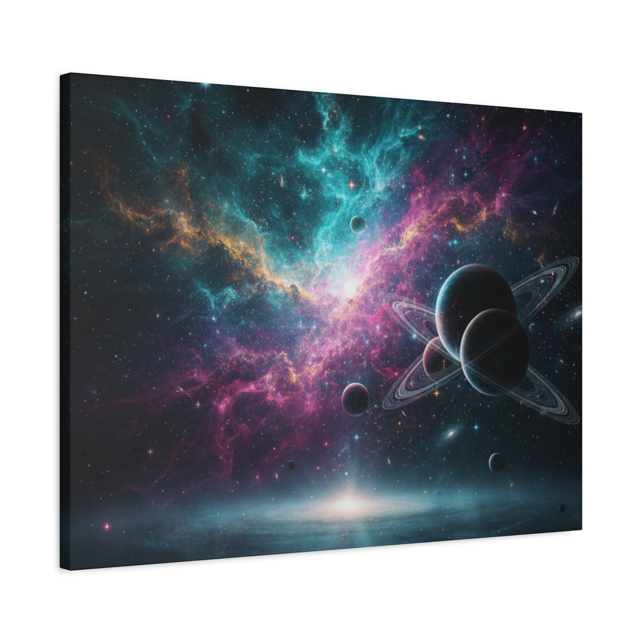 Cosmic Nebula "Stunning" Canvas Print — Galaxy Planets Wall Art
