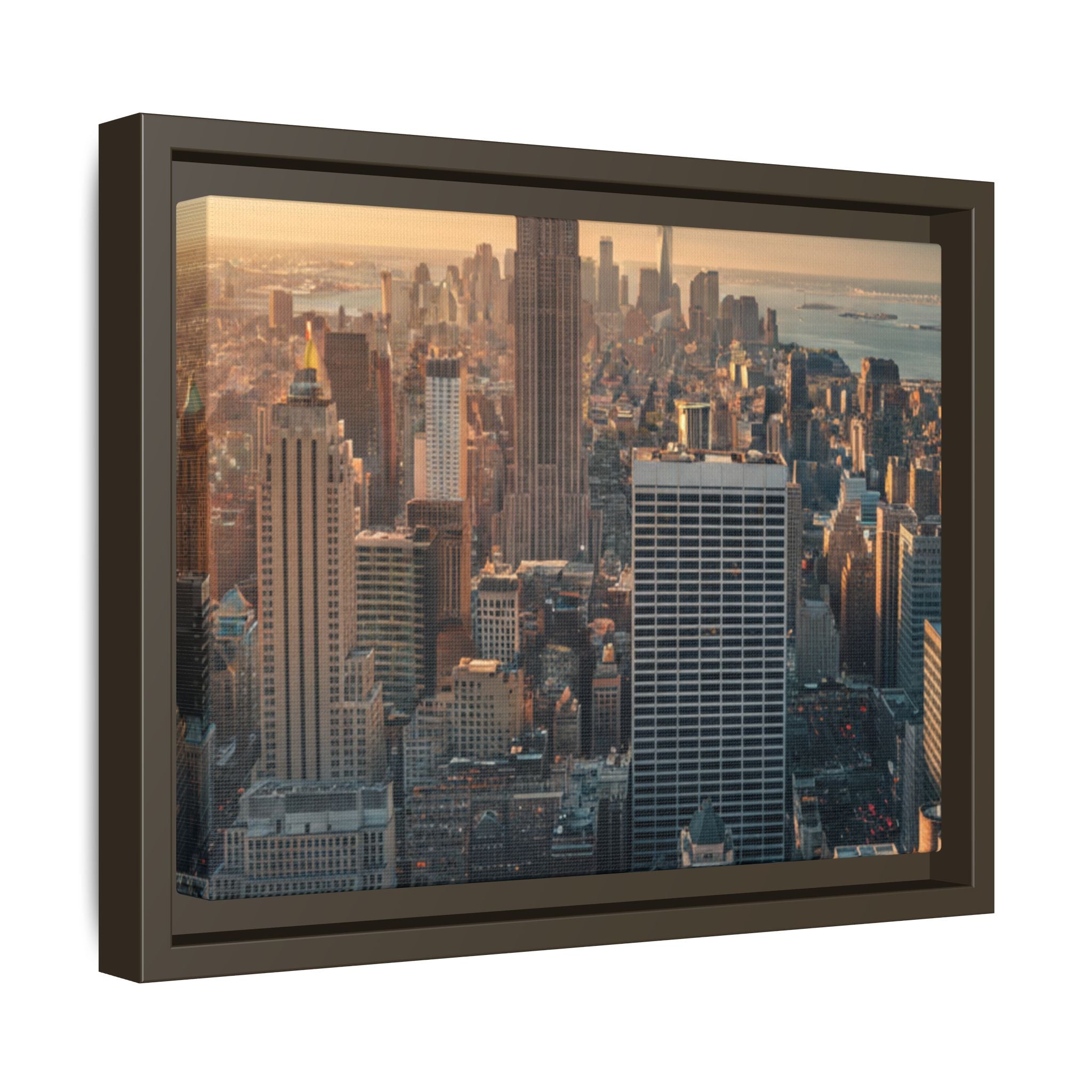 New York City Skyline at Sunset - Framed Art