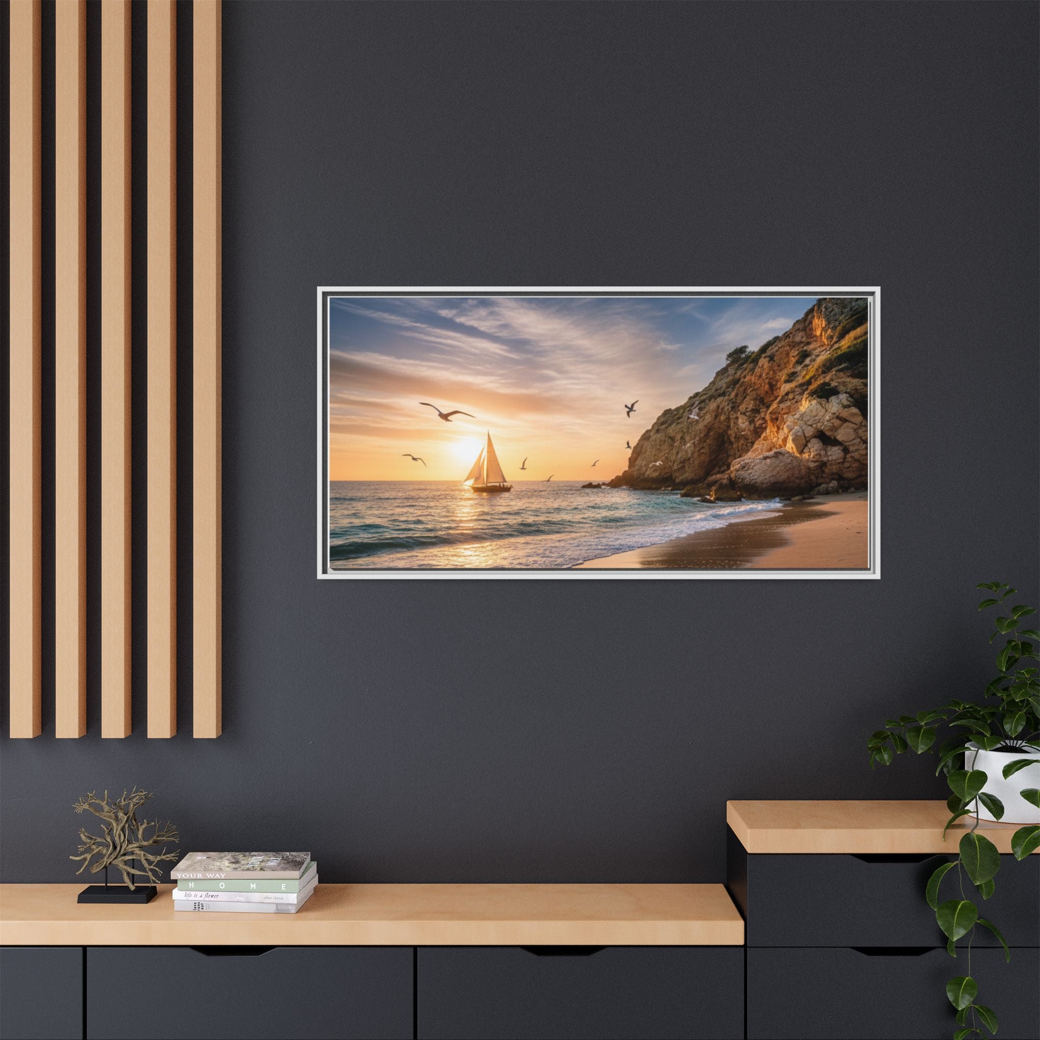 Sunset Sail Beach Landscape - Stunning Image!