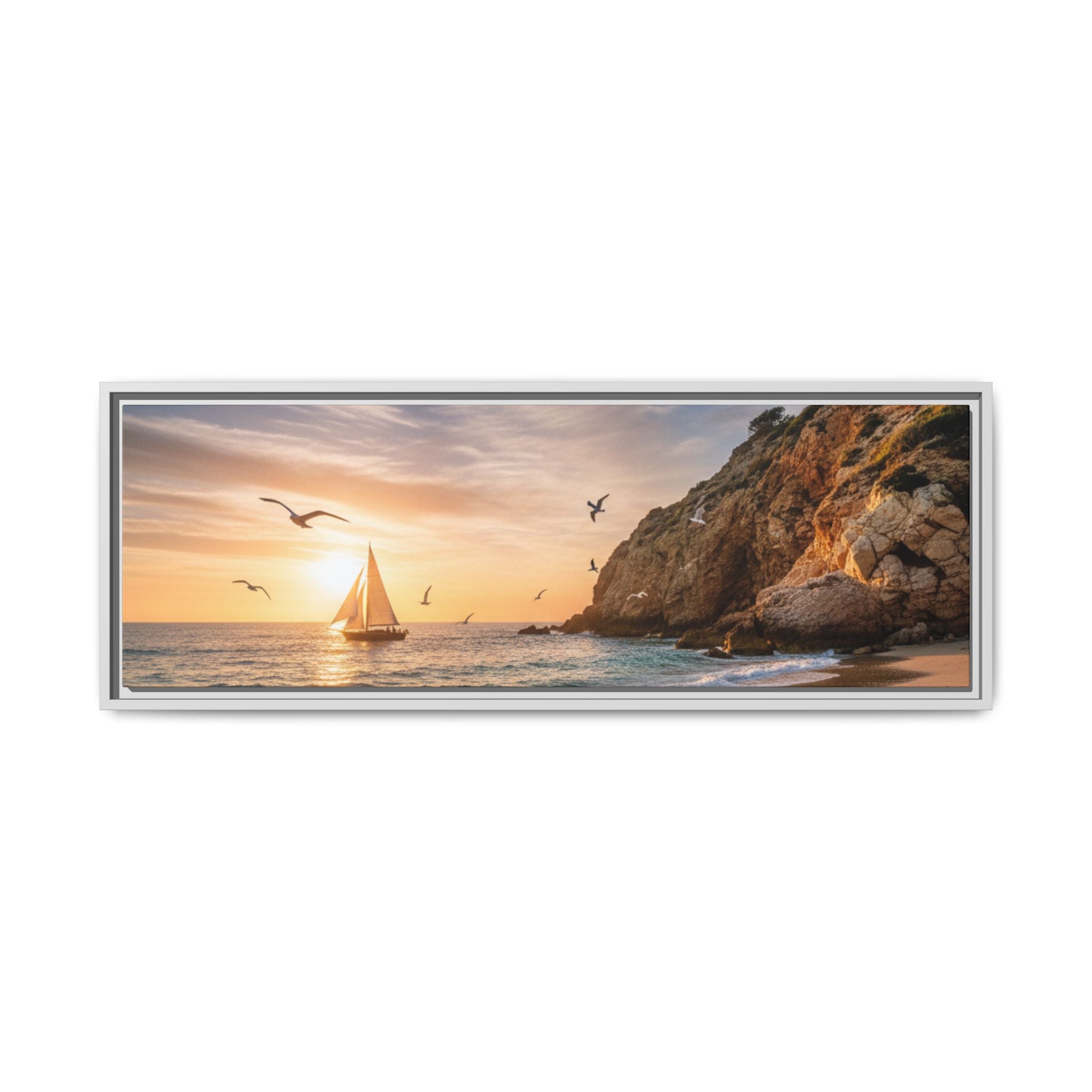 Sunset Sail Beach Landscape - Stunning Image!