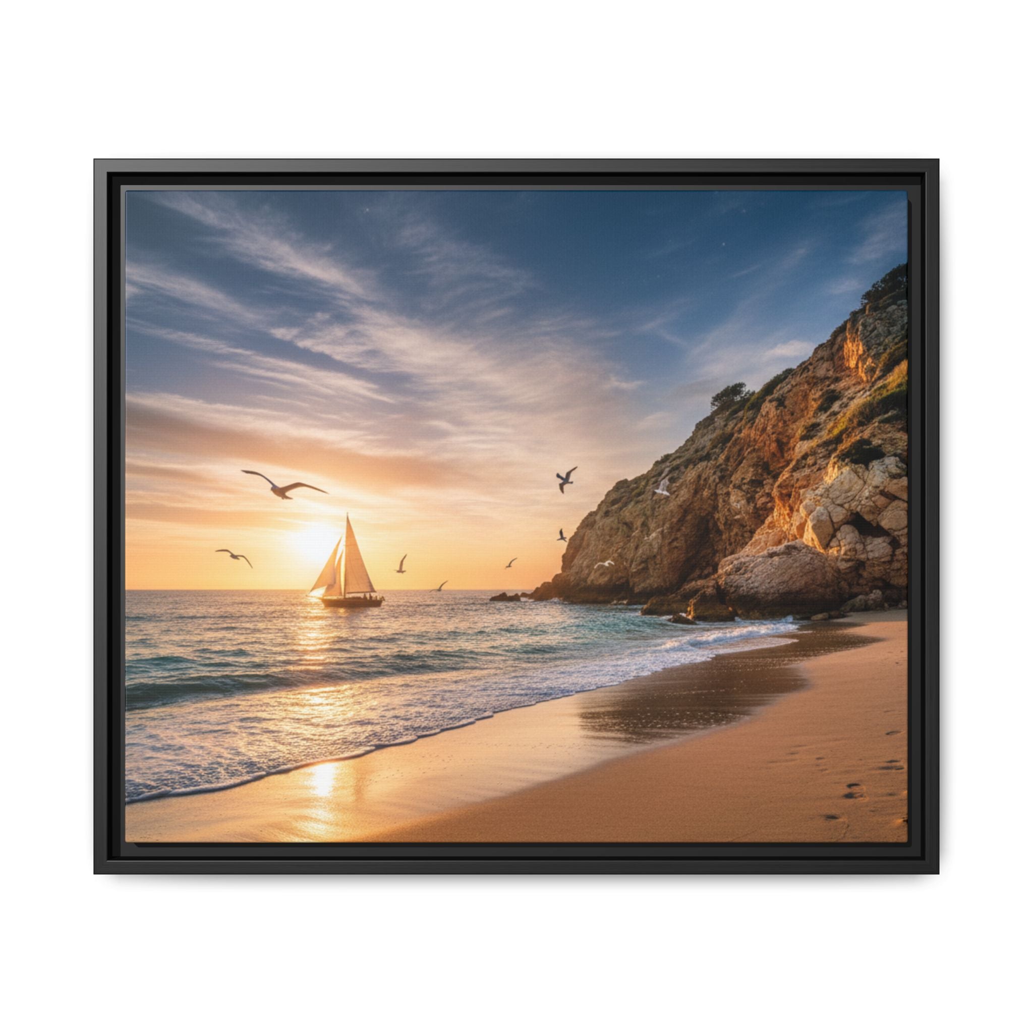 Sunset Sail Beach Landscape - Stunning Image!