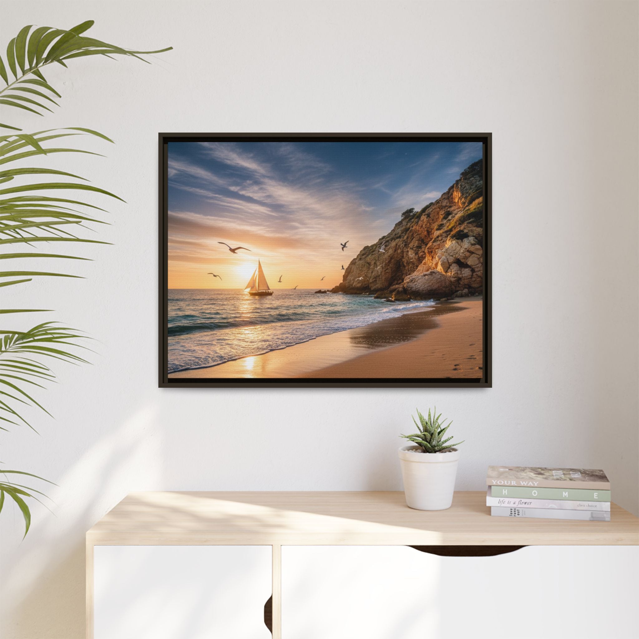 Sunset Sail Beach Landscape - Stunning Image!