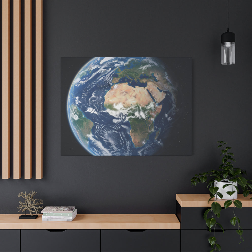 Earth from Space Stunning Image — Planet Globe Wall Art, Africa View
