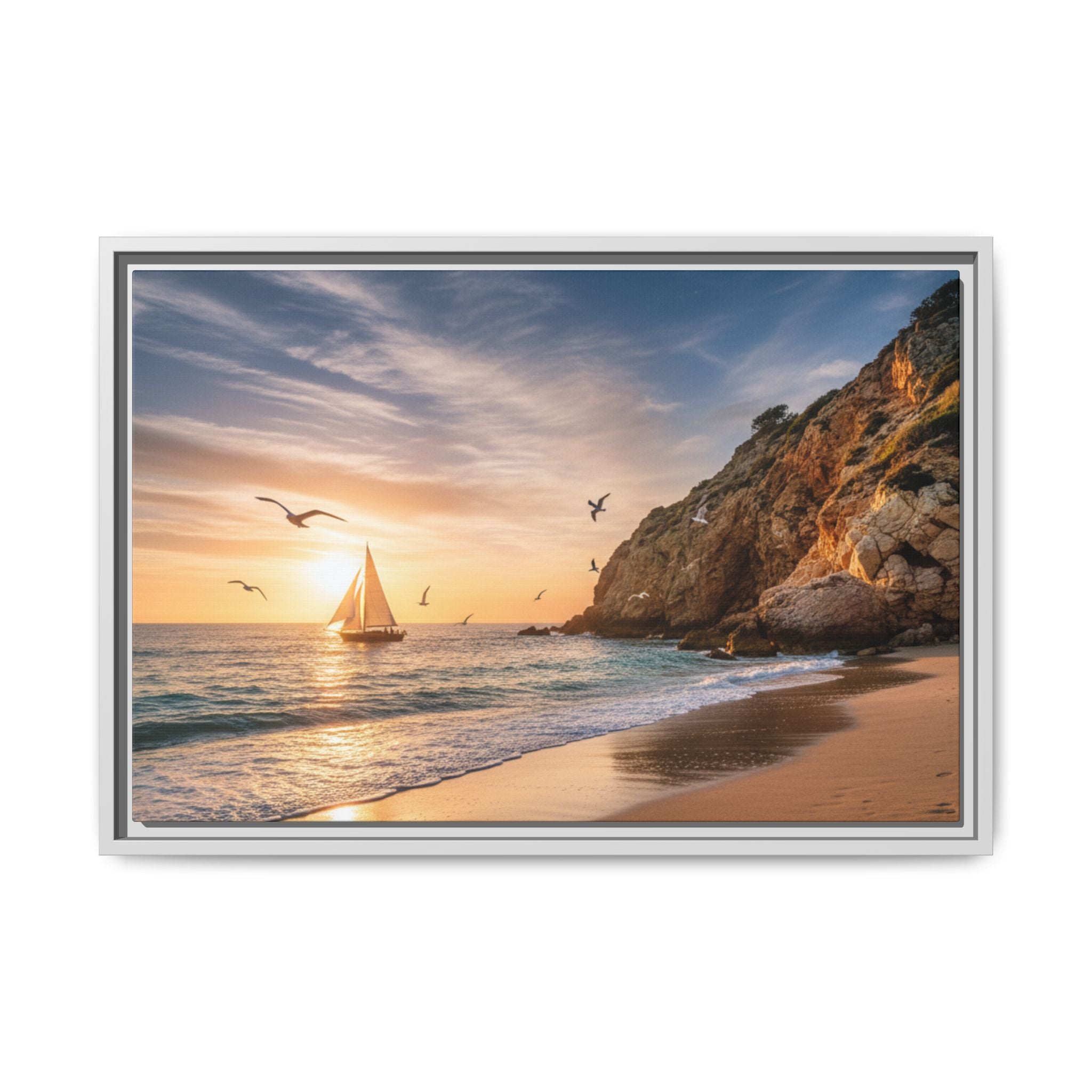 Sunset Sail Beach Landscape - Stunning Image!