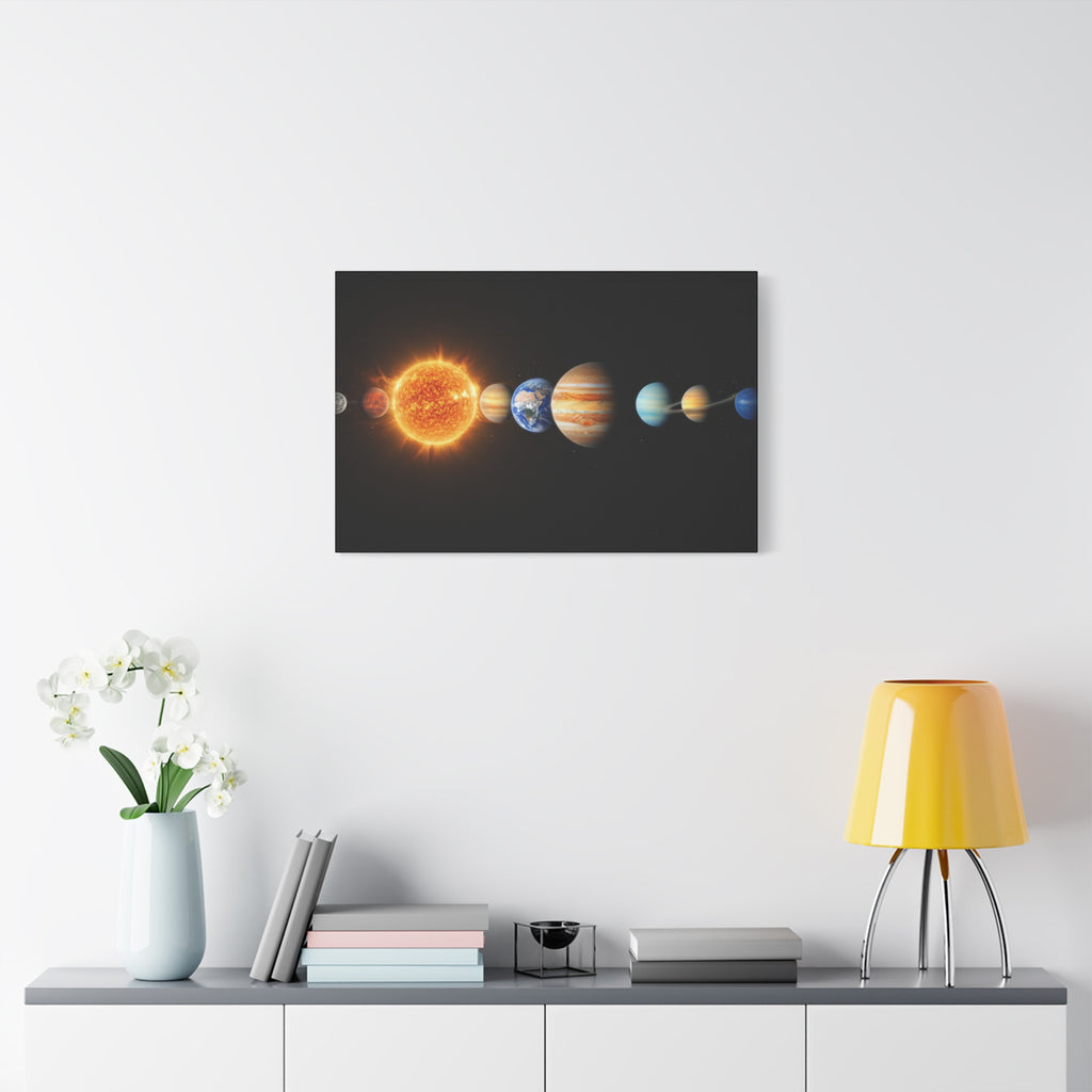 Solar System Stunning Canvas Print — Jaw-Dropping Space Wall Art