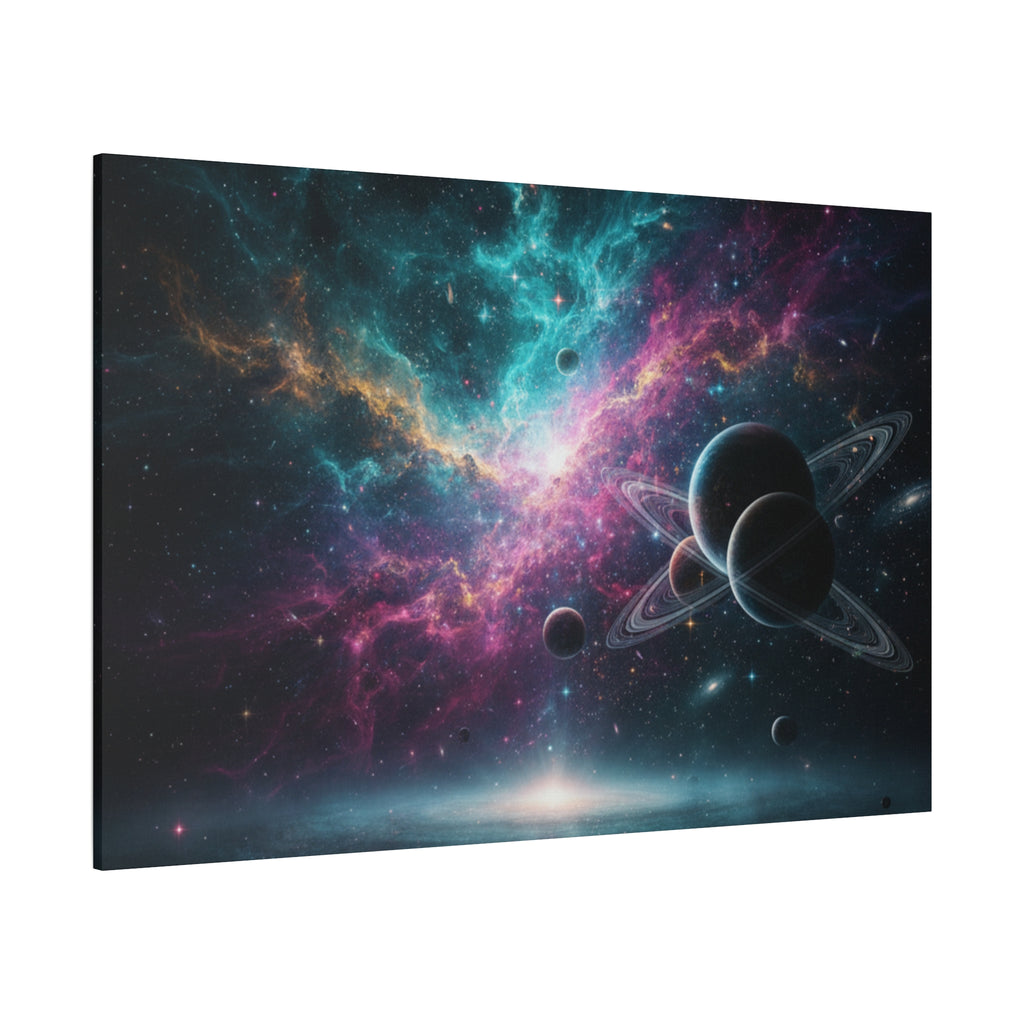 Cosmic Nebula "Stunning" Canvas Print — Galaxy Planets Wall Art