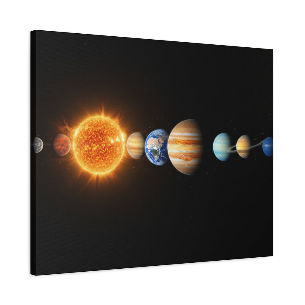 Solar System Stunning Canvas Print — Jaw-Dropping Space Wall Art