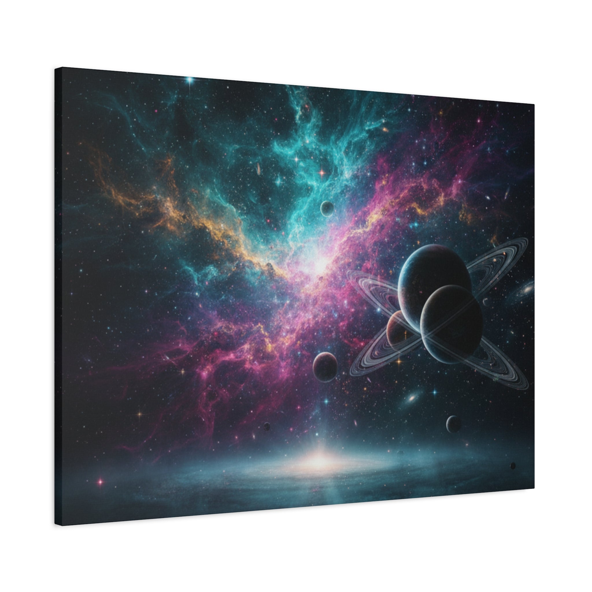 Cosmic Nebula "Stunning" Canvas Print — Galaxy Planets Wall Art