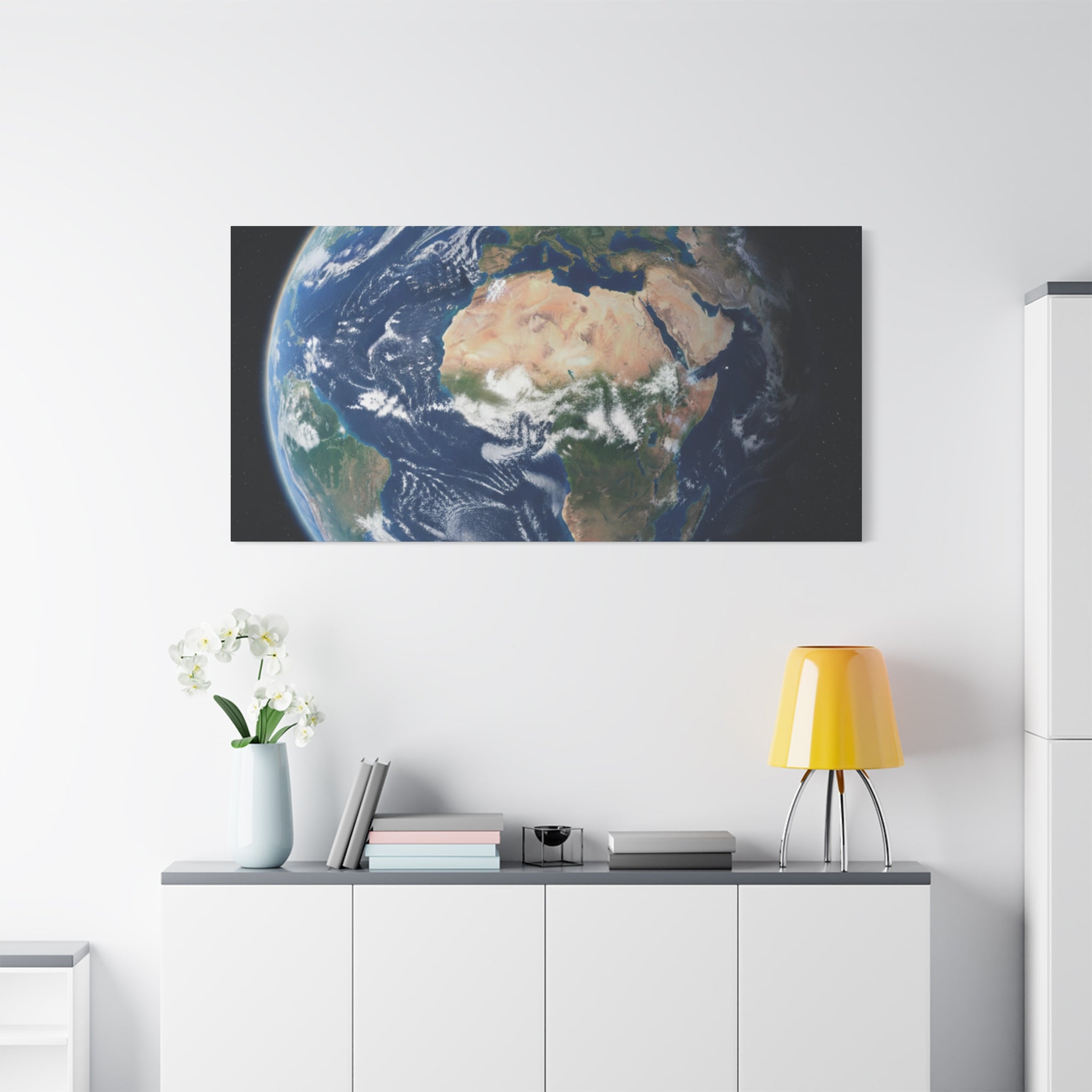 Earth from Space Stunning Image — Planet Globe Wall Art, Africa View