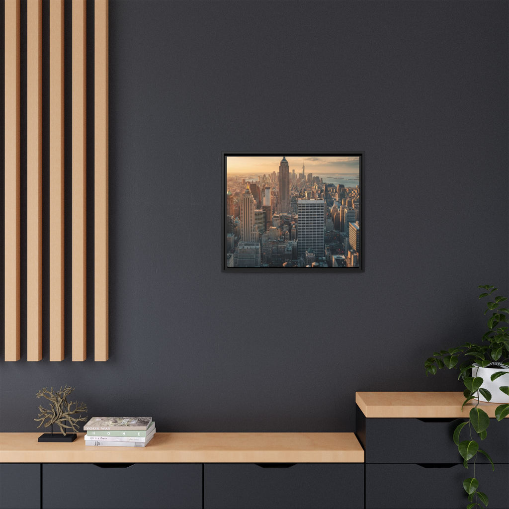 New York City Skyline at Sunset - Framed Art
