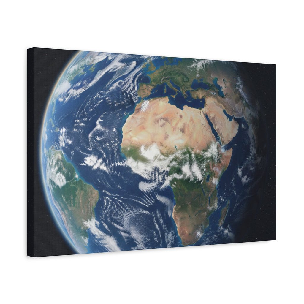 Earth from Space Stunning Image — Planet Globe Wall Art, Africa View