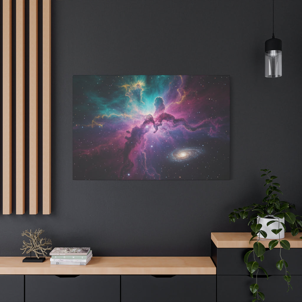 Galaxy Nebula Universe Print — Stretched Space Wall Art (1.25" Depth)