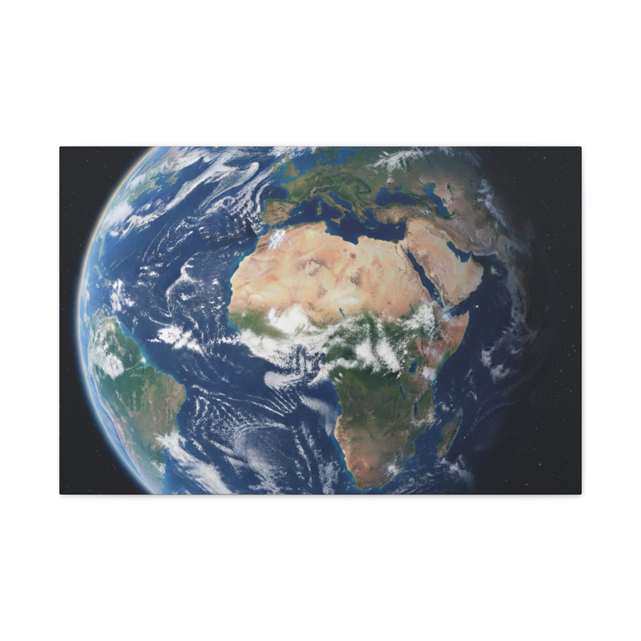Earth from Space Stunning Image — Planet Globe Wall Art, Africa View