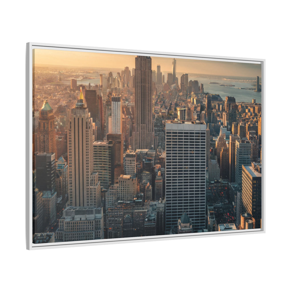New York City Skyline at Sunset - Framed Art