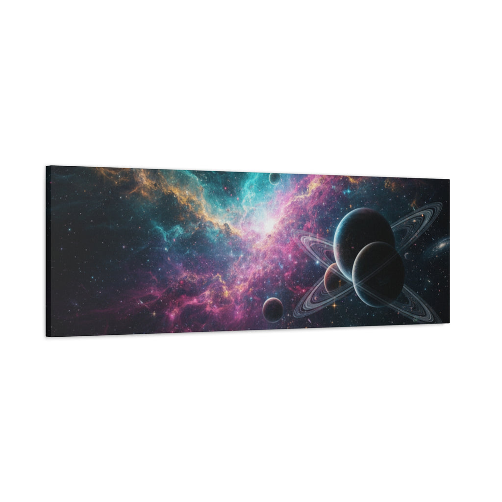 Cosmic Nebula "Stunning" Canvas Print — Galaxy Planets Wall Art