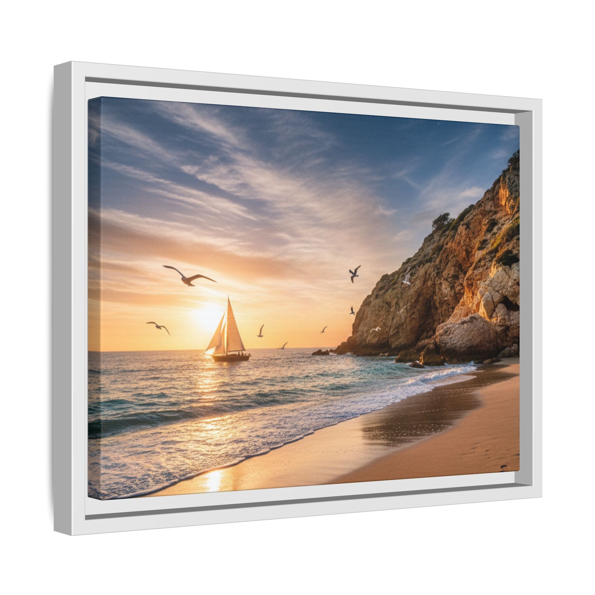 Sunset Sail Beach Landscape - Stunning Image!