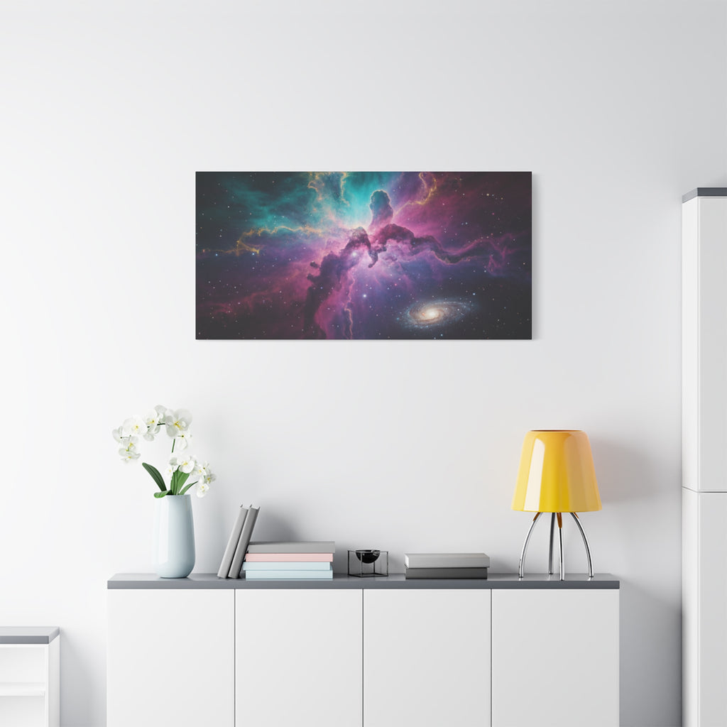 Galaxy Nebula Universe Print — Stretched Space Wall Art (1.25" Depth)
