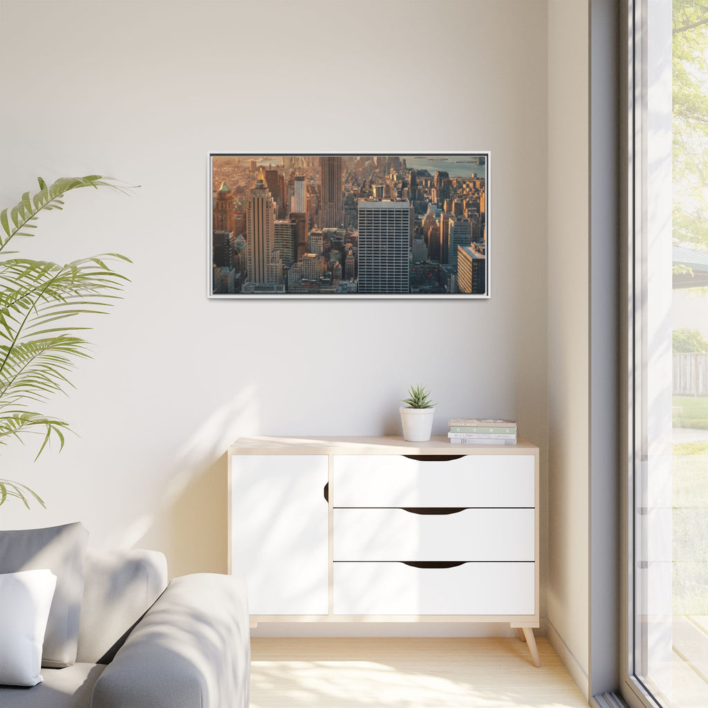New York City Skyline at Sunset - Framed Art