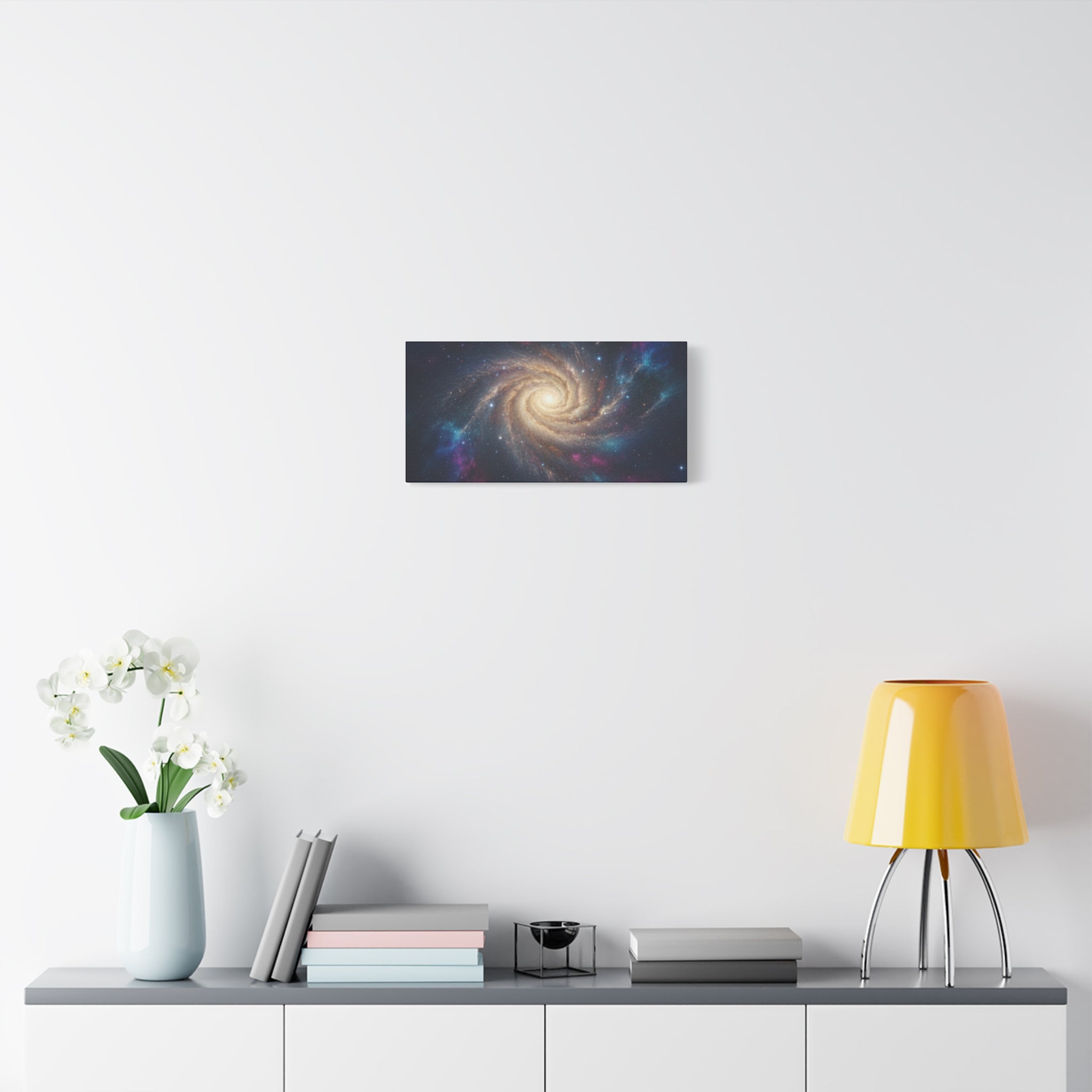Spiral Galaxy Matte Canvas Wall Art – Stretched Space Nebula Print