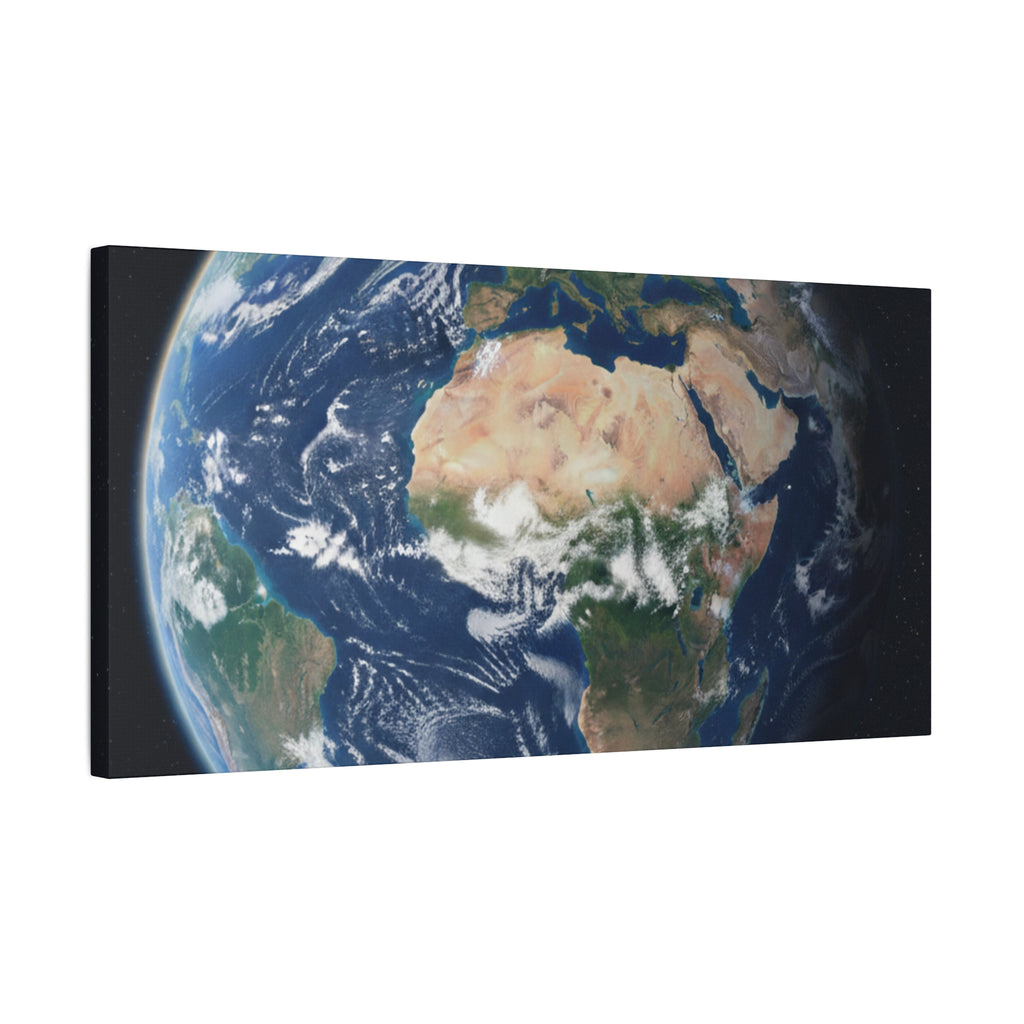 Earth from Space Stunning Image — Planet Globe Wall Art, Africa View