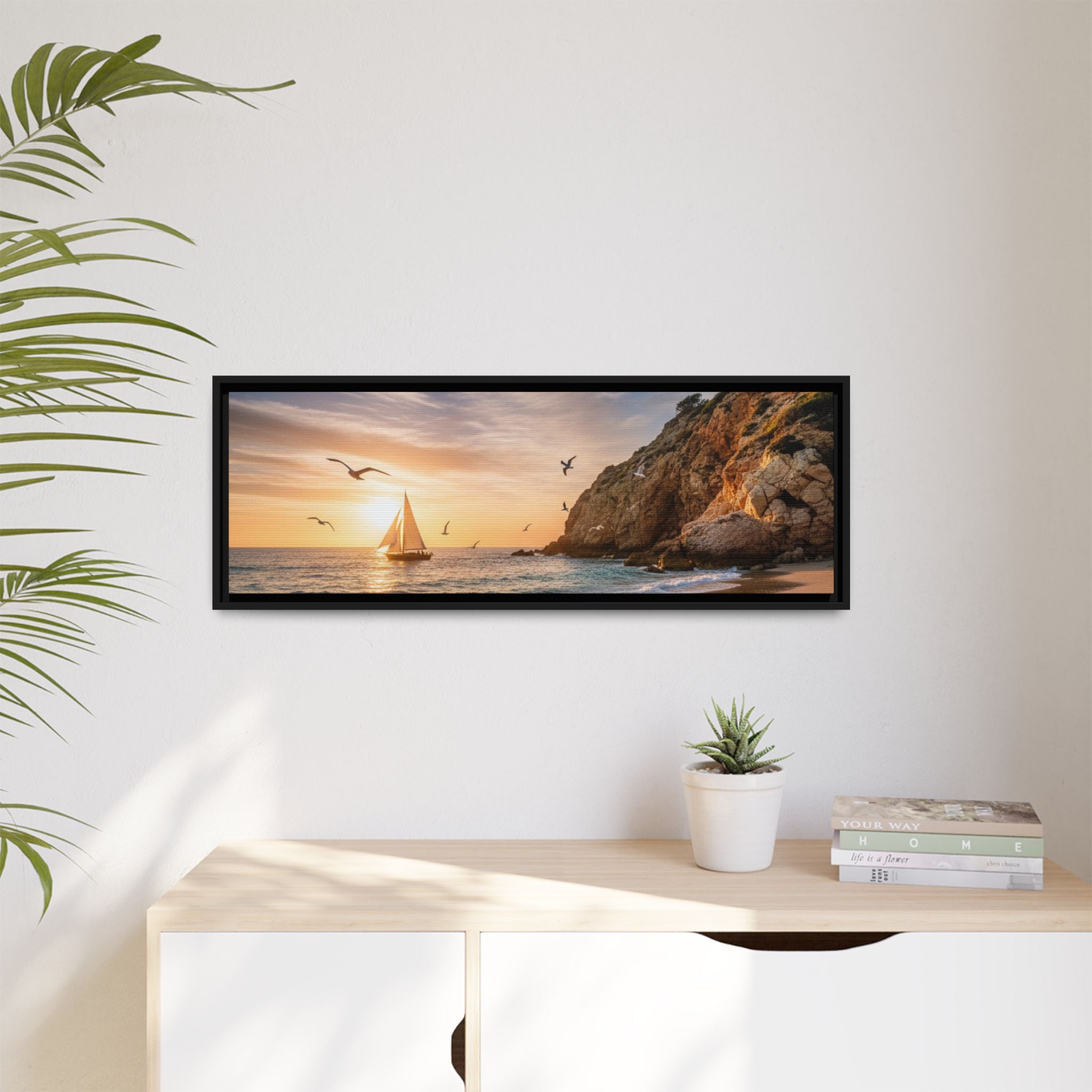 Sunset Sail Beach Landscape - Stunning Image!