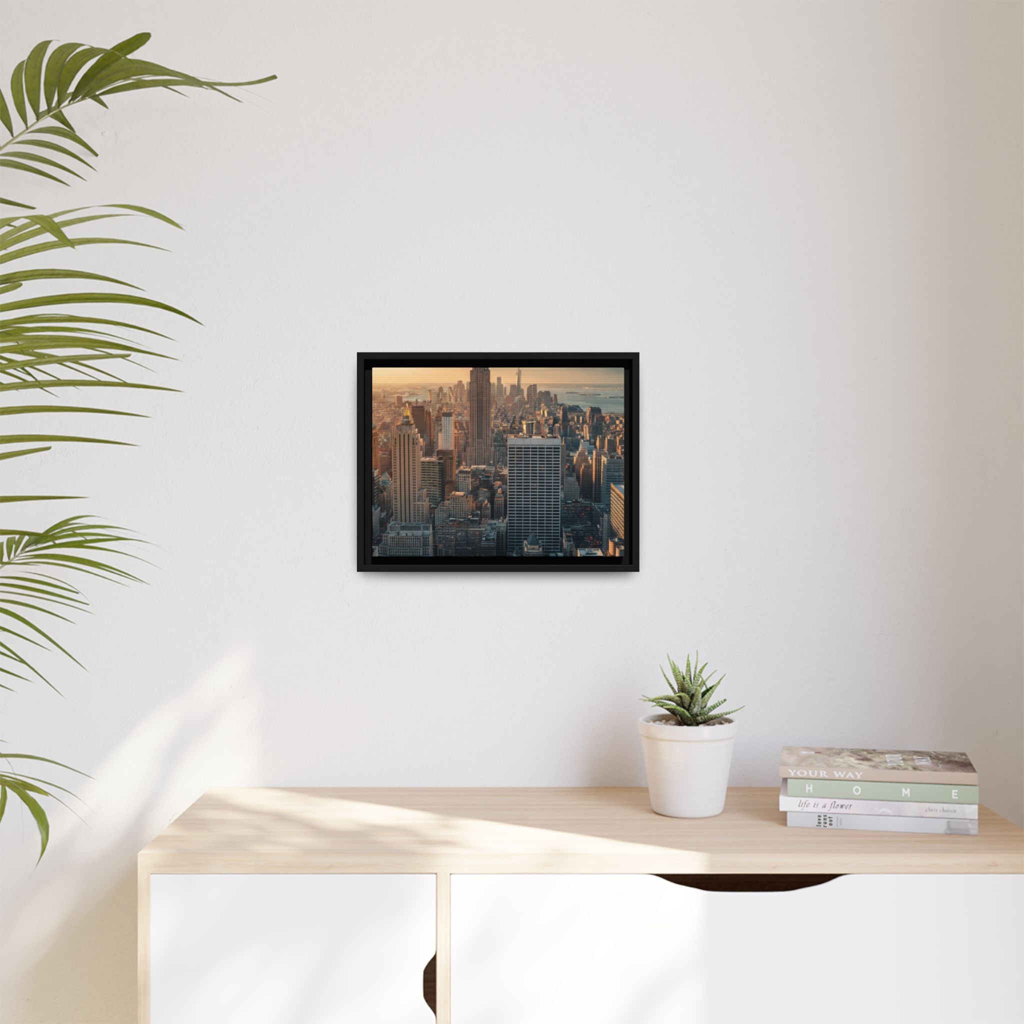 New York City Skyline at Sunset - Framed Art