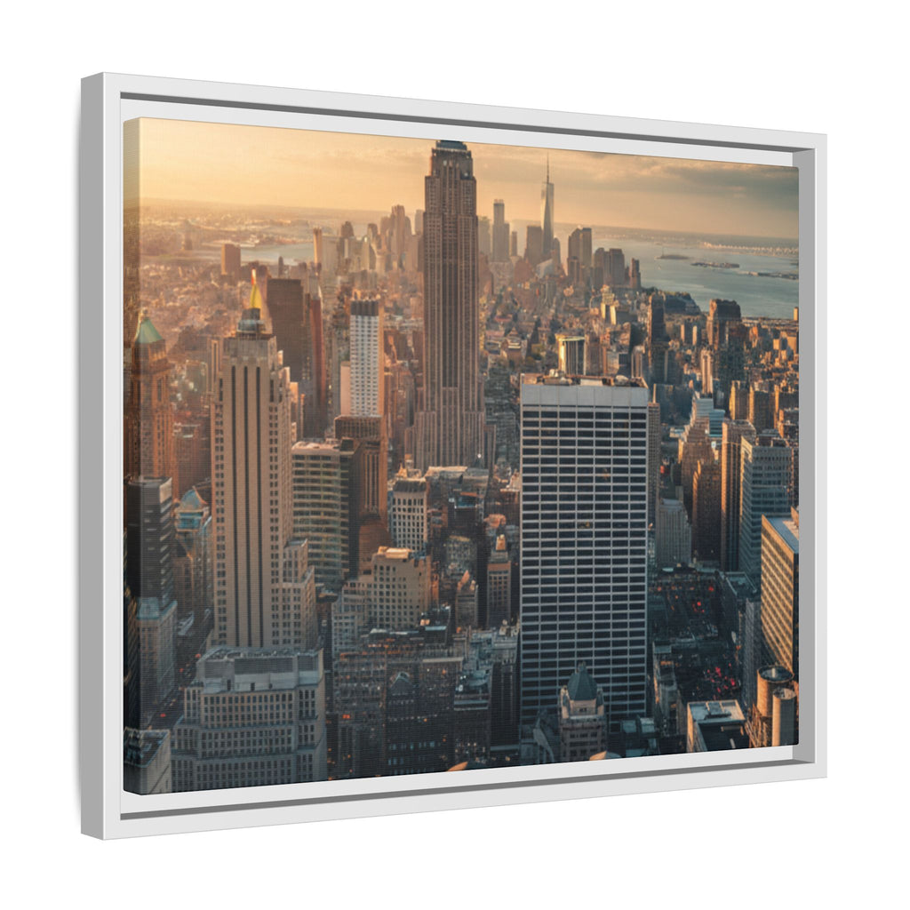 New York City Skyline at Sunset - Framed Art