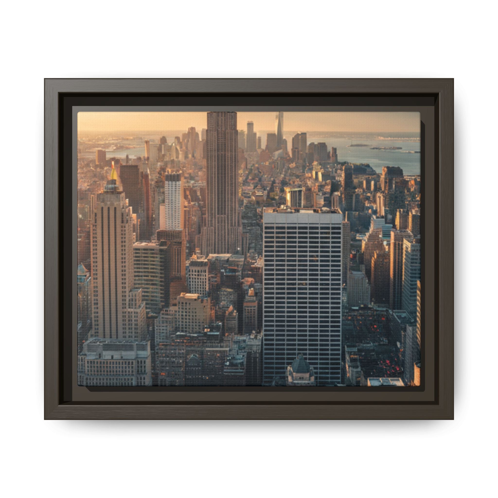 New York City Skyline at Sunset - Framed Art