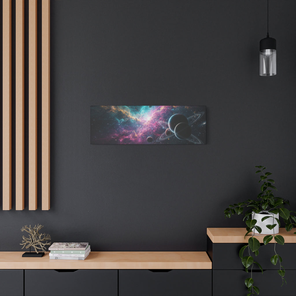 Cosmic Nebula "Stunning" Canvas Print — Galaxy Planets Wall Art