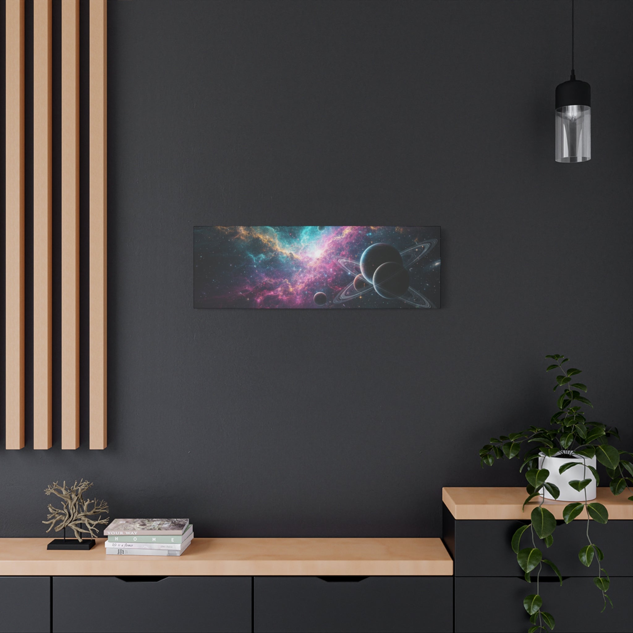 Cosmic Nebula "Stunning" Canvas Print — Galaxy Planets Wall Art