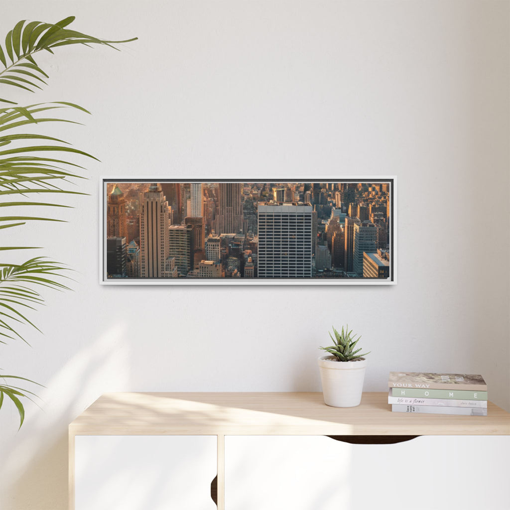 New York City Skyline at Sunset - Framed Art