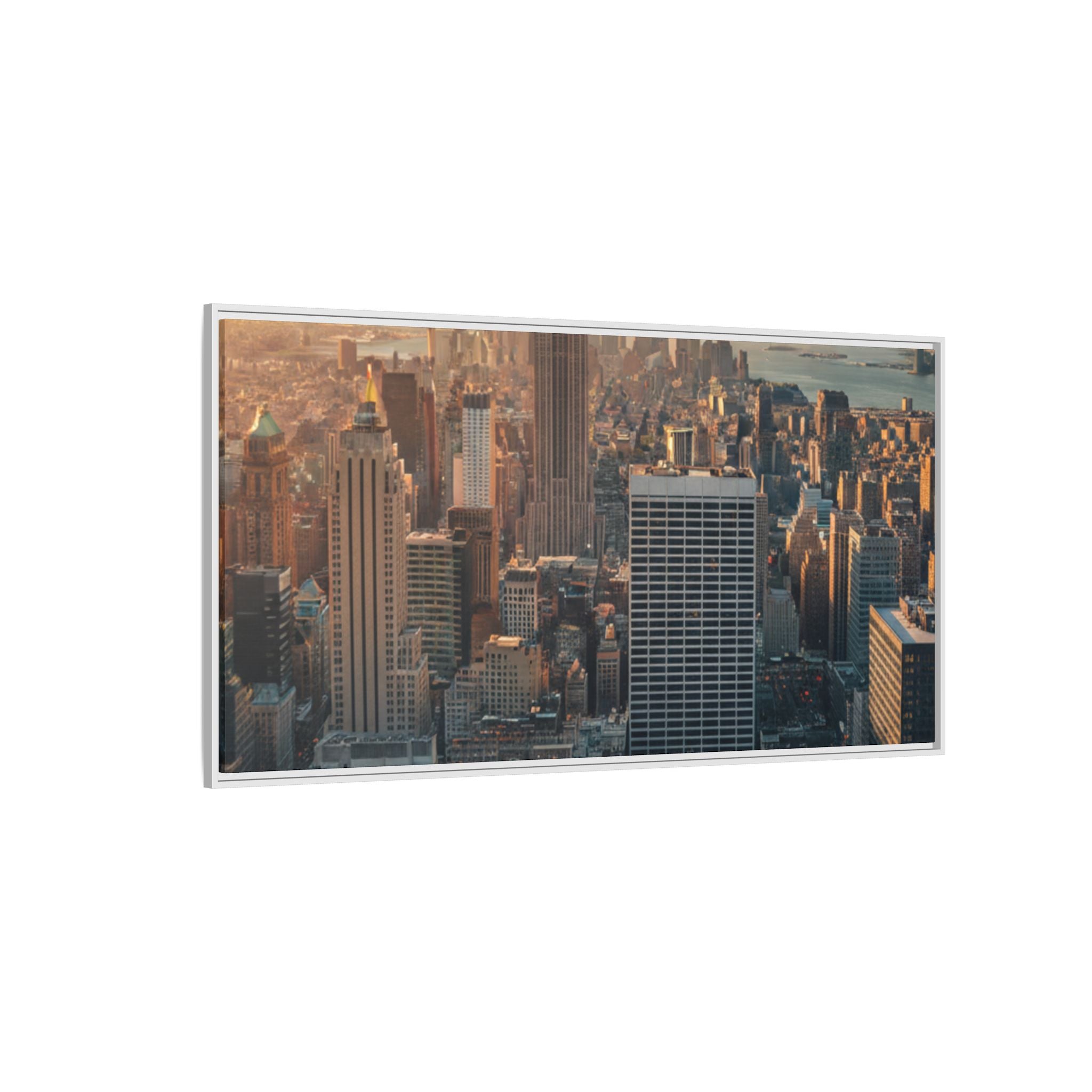 New York City Skyline at Sunset - Framed Art