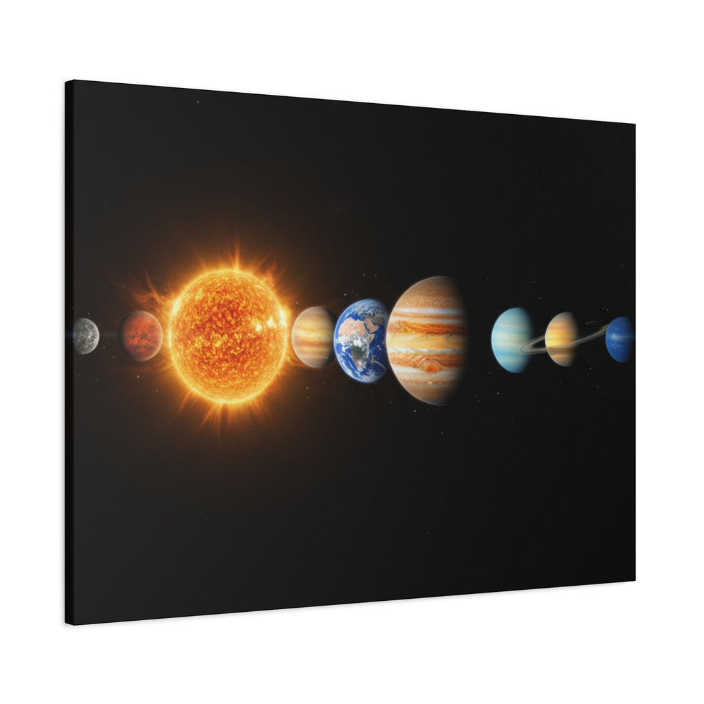 Solar System Stunning Canvas Print — Jaw-Dropping Space Wall Art