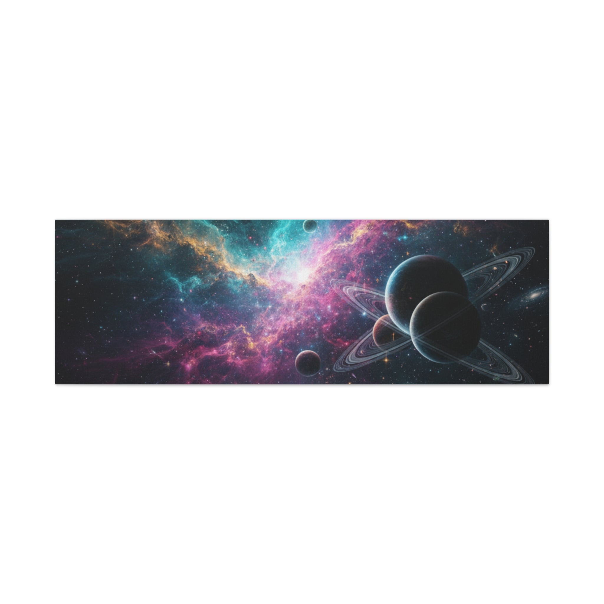 Cosmic Nebula "Stunning" Canvas Print — Galaxy Planets Wall Art