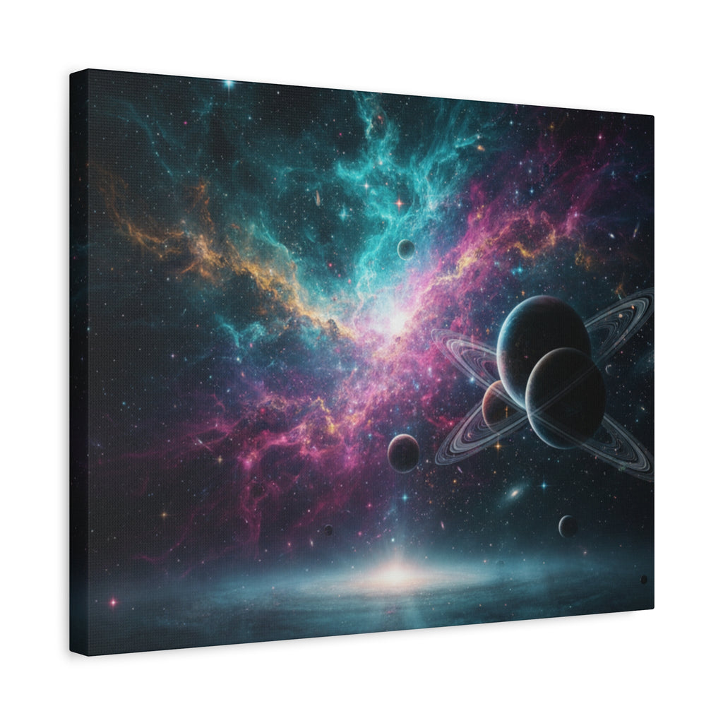 Cosmic Nebula "Stunning" Canvas Print — Galaxy Planets Wall Art