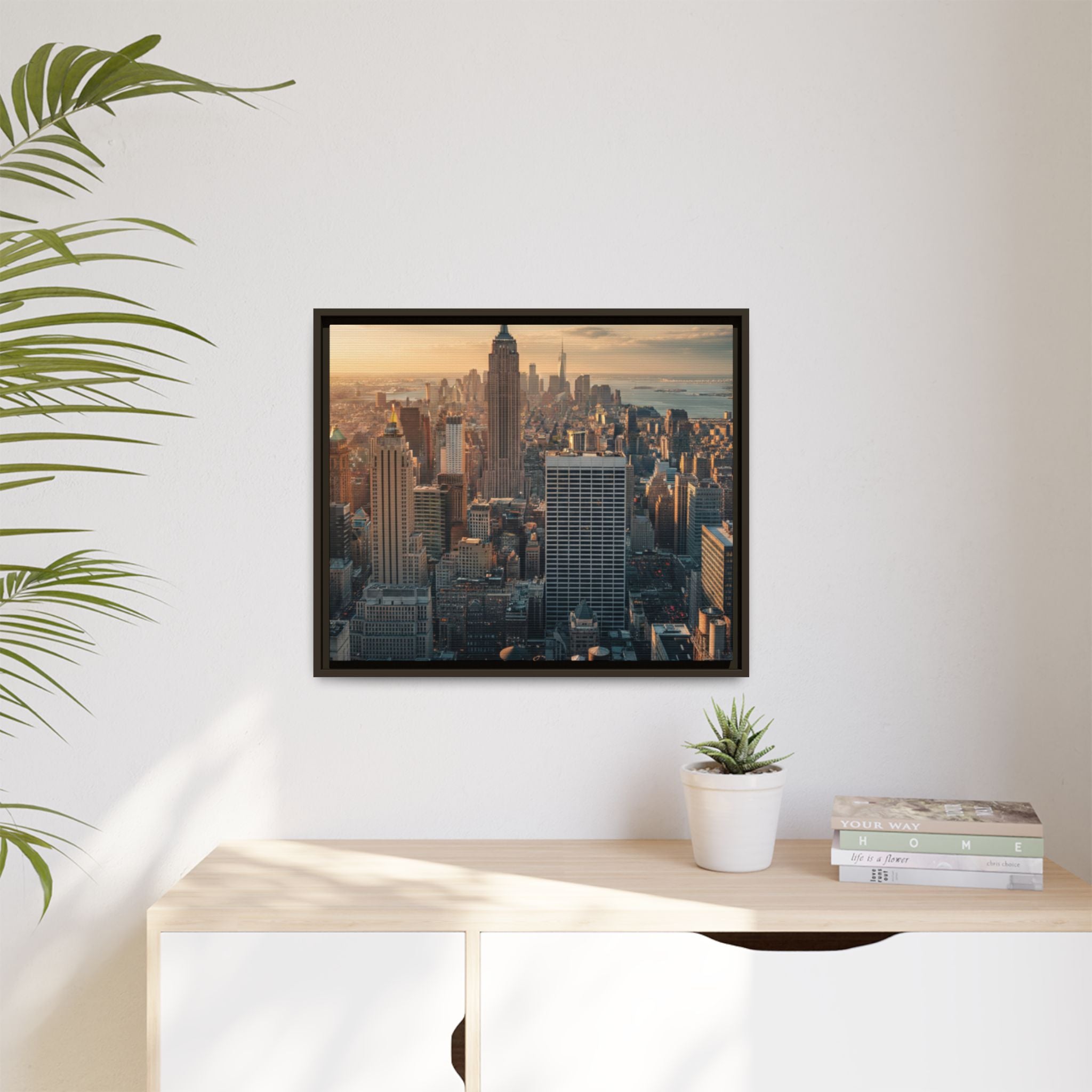 New York City Skyline at Sunset - Framed Art