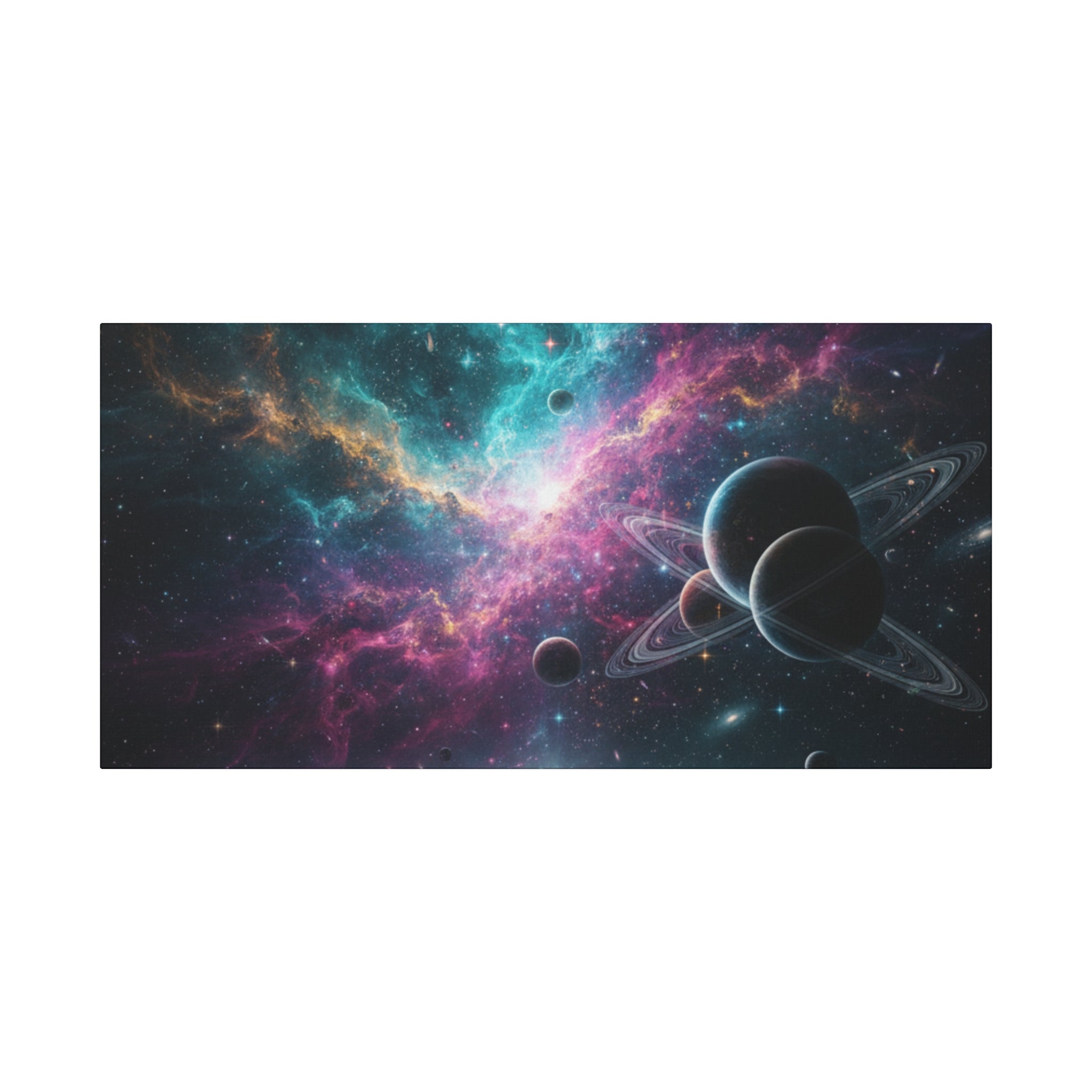 Cosmic Nebula "Stunning" Canvas Print — Galaxy Planets Wall Art