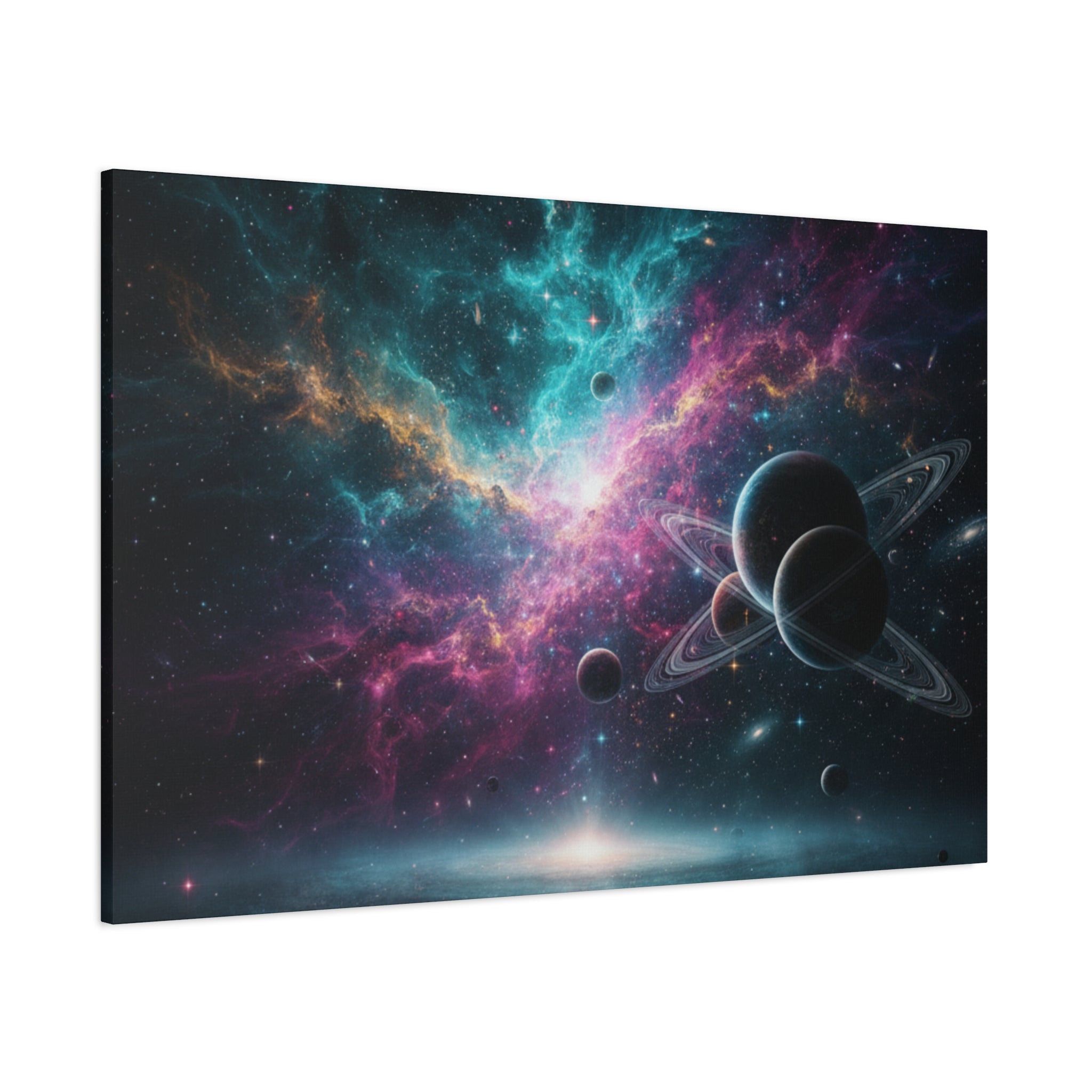 Cosmic Nebula "Stunning" Canvas Print — Galaxy Planets Wall Art
